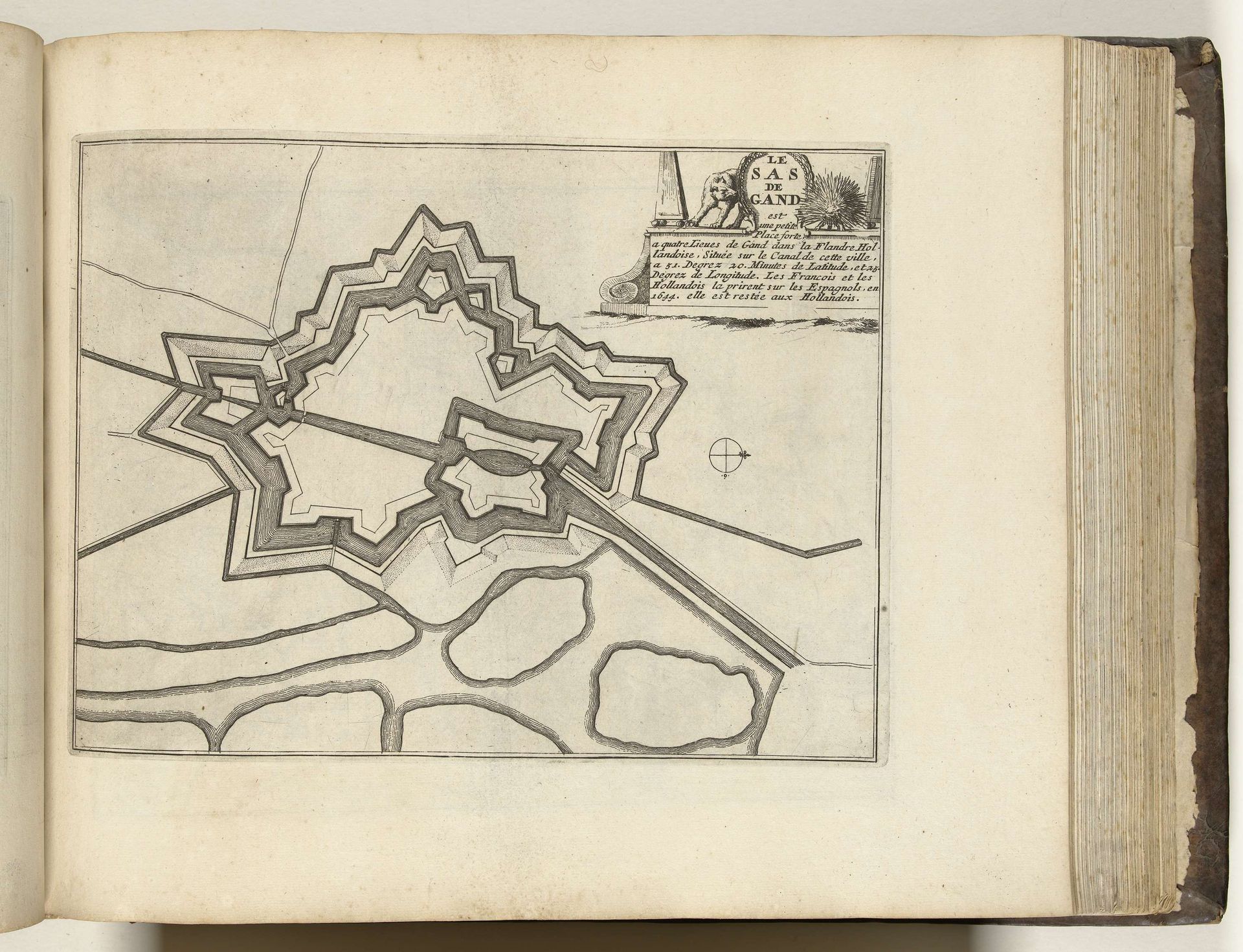 Plattegrond van Sas-van-Gent, ca. 1693-1696 by Anonymous