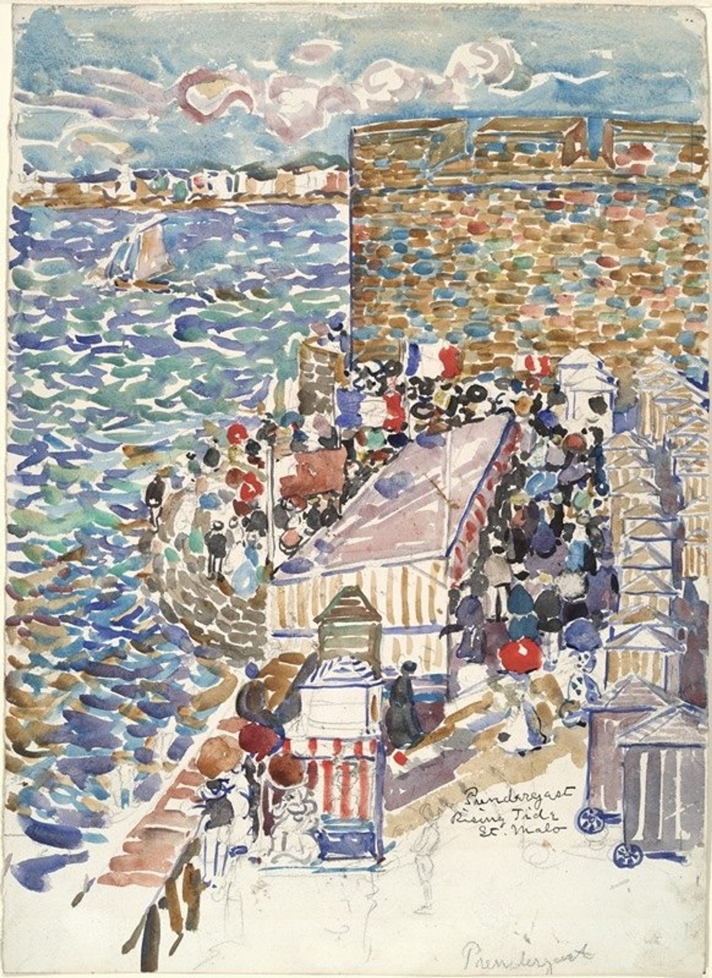Rising Tide, St. Malo by Maurice Prendergast