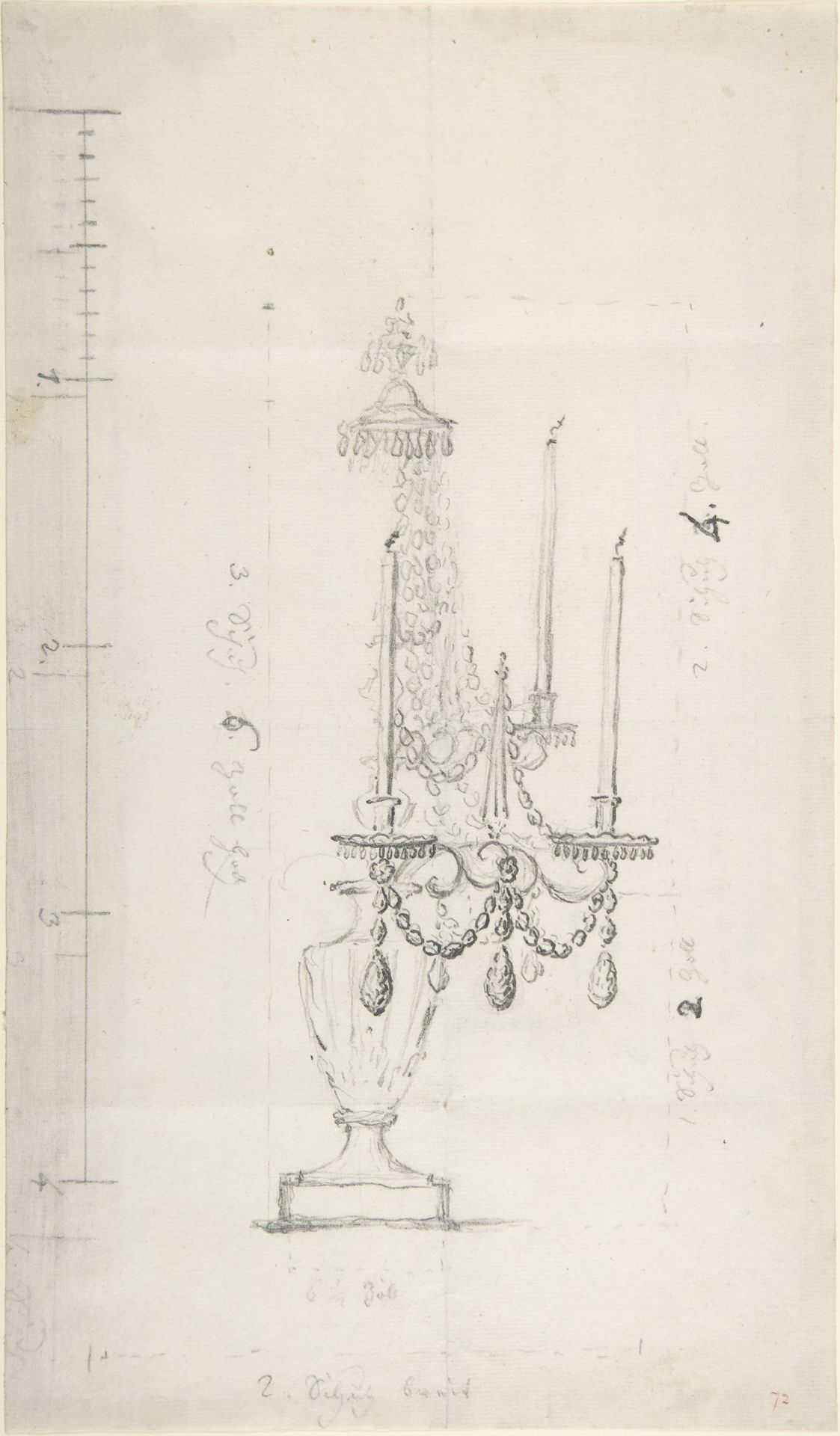 Designs for a Chandelier by Anonymous