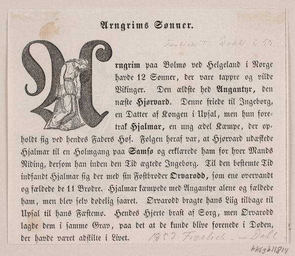 Arngrims sønner. Tekstfragment fra "Illustreret Danmarkshistorie for Folket"