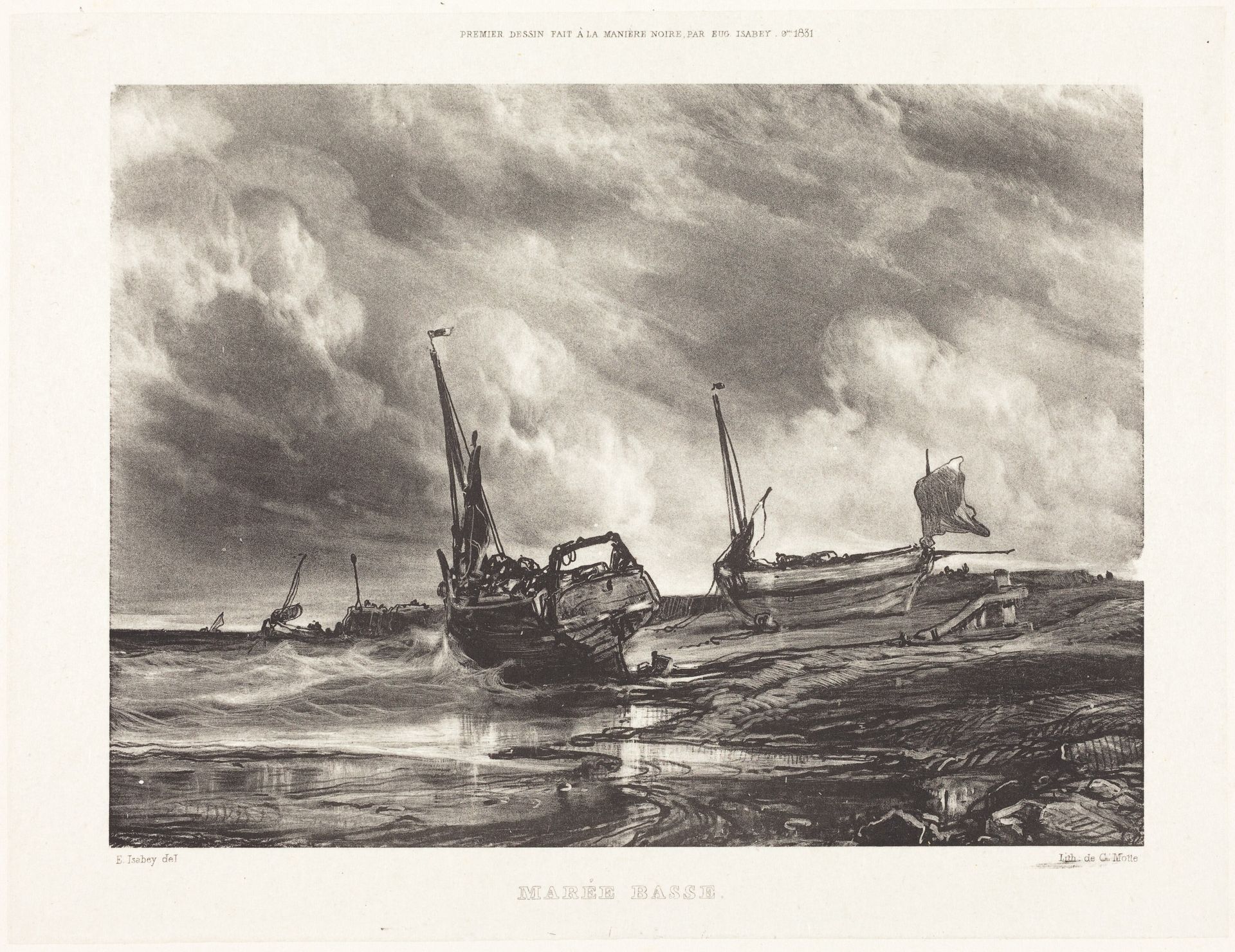 Marée Basse (Low Tide) by Eugène Isabey