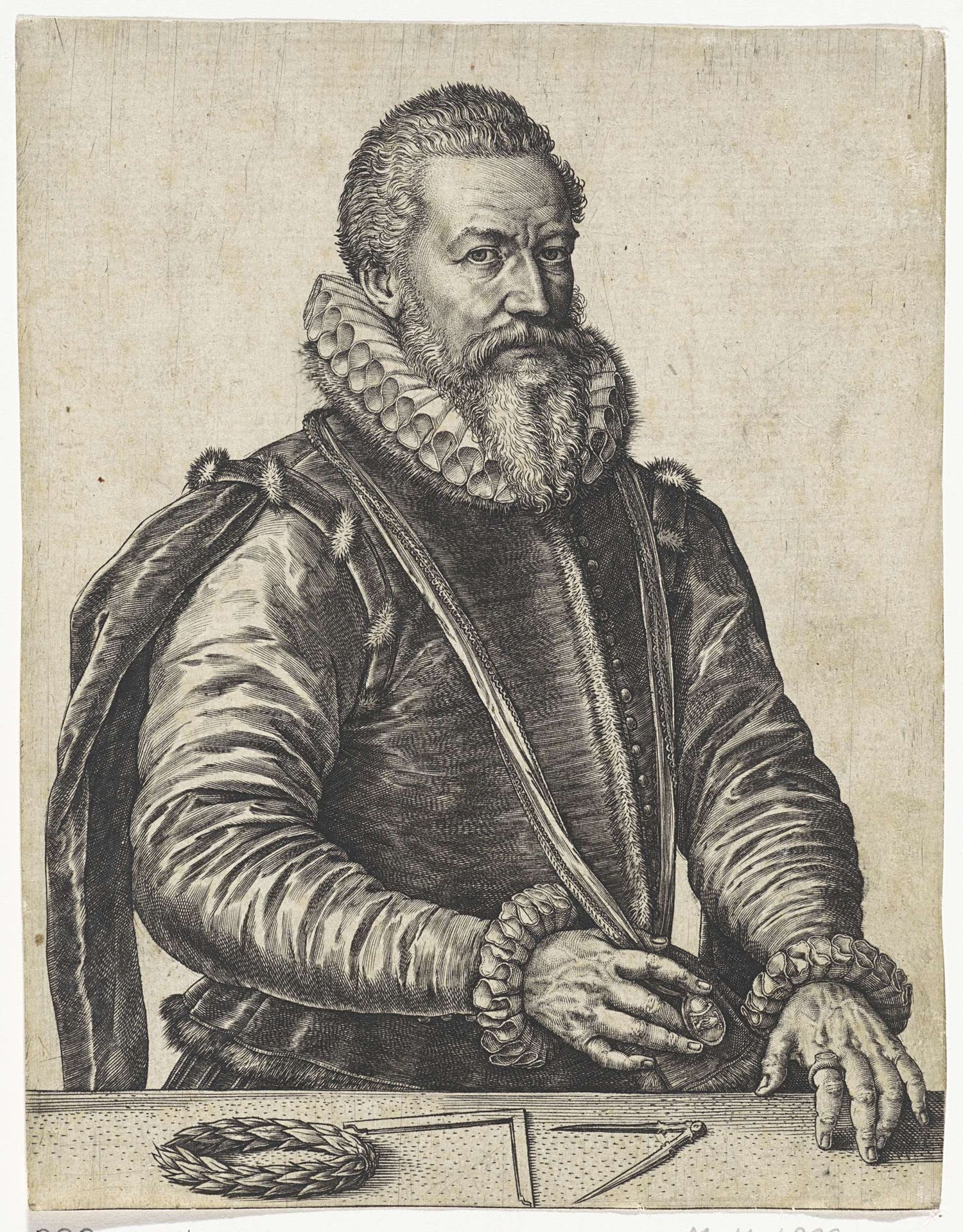 Portret van Jan Baptist Houwaert by Wierix