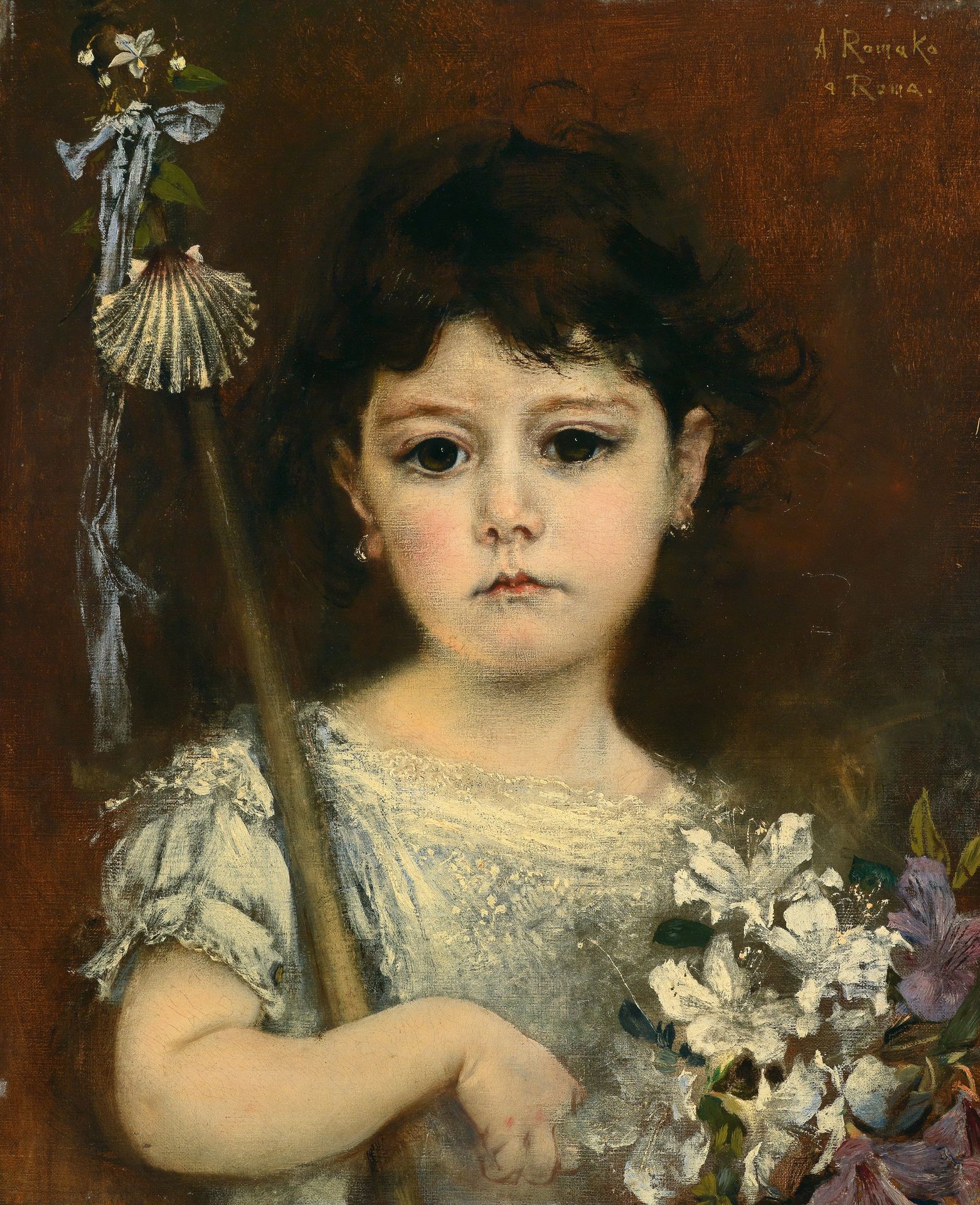 Mathilde, the Artist’s Second Daughter by Anton Romako