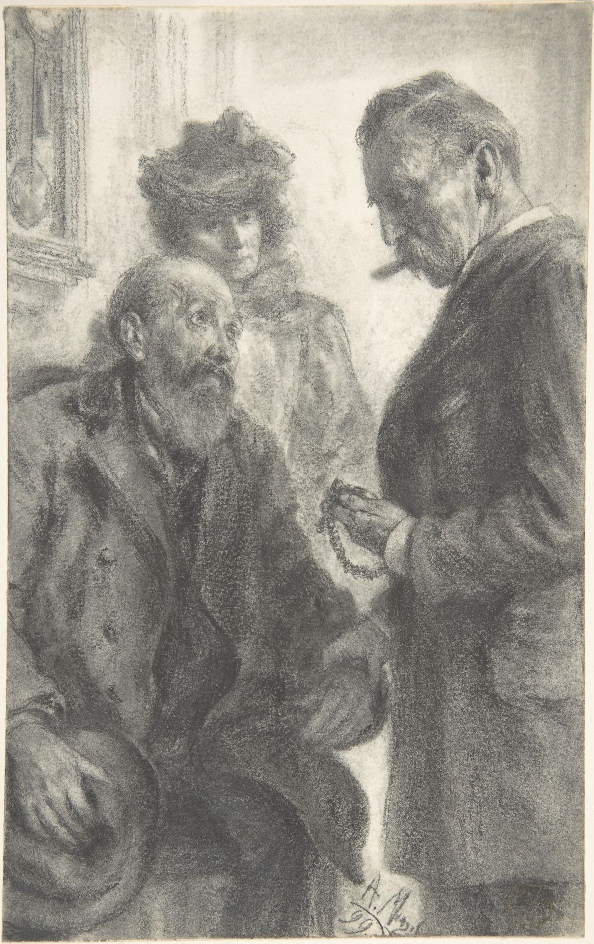 Doctor and Patient by Adolph Menzel