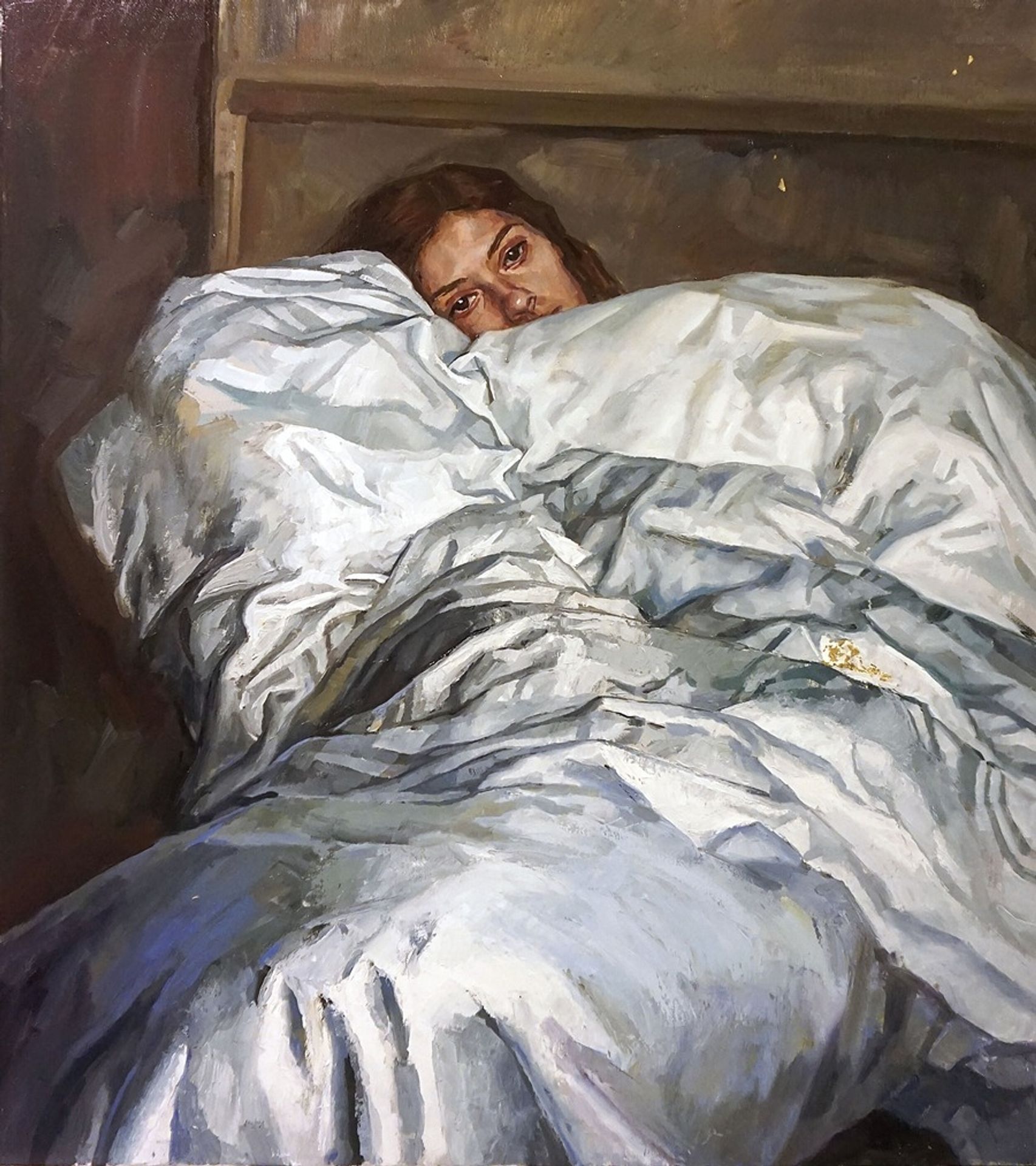 Self-portrait as a Cocoon by Valeria Duca