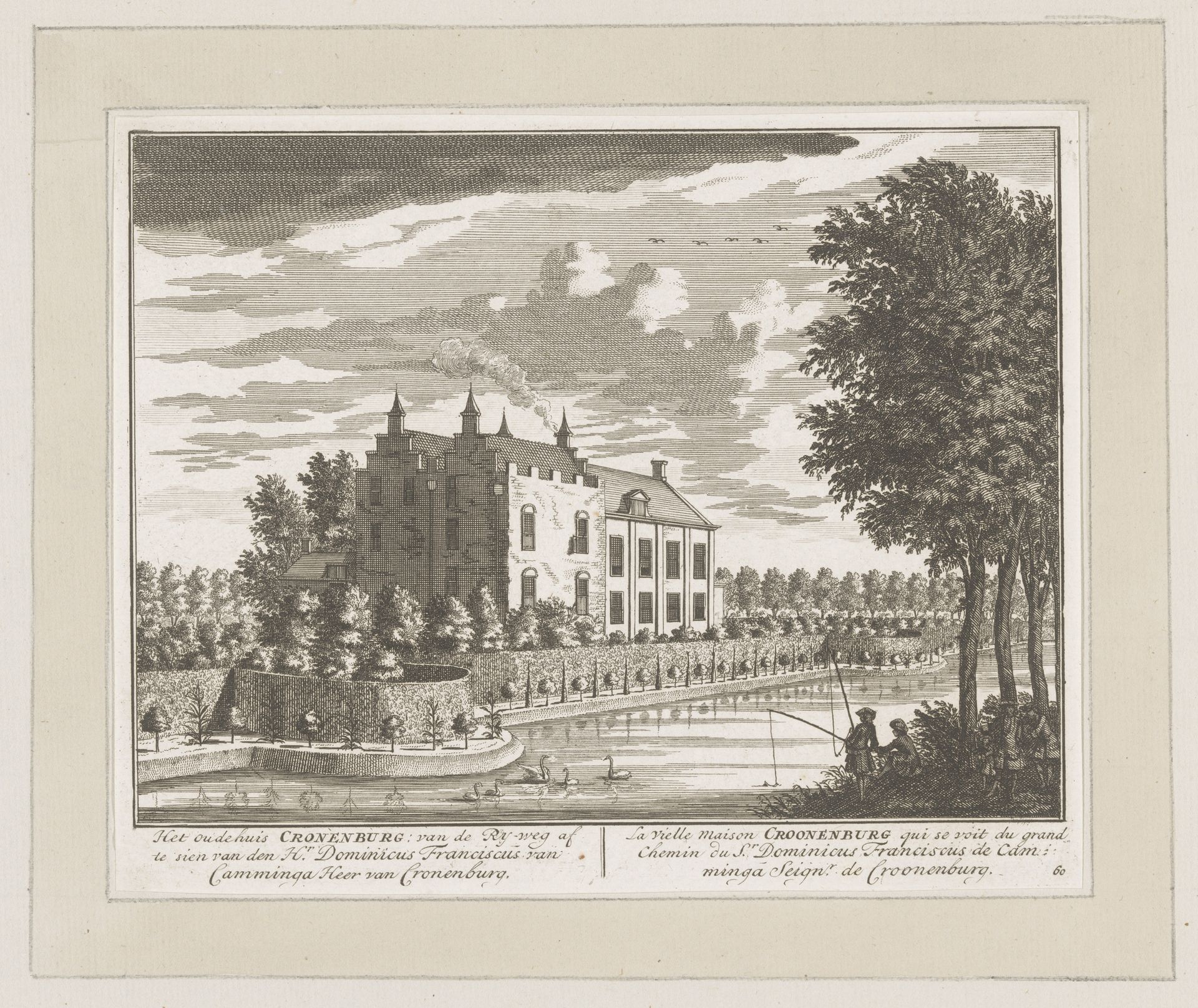 Huis Kronenburg vanaf de weg gezien by Daniël Stopendaal