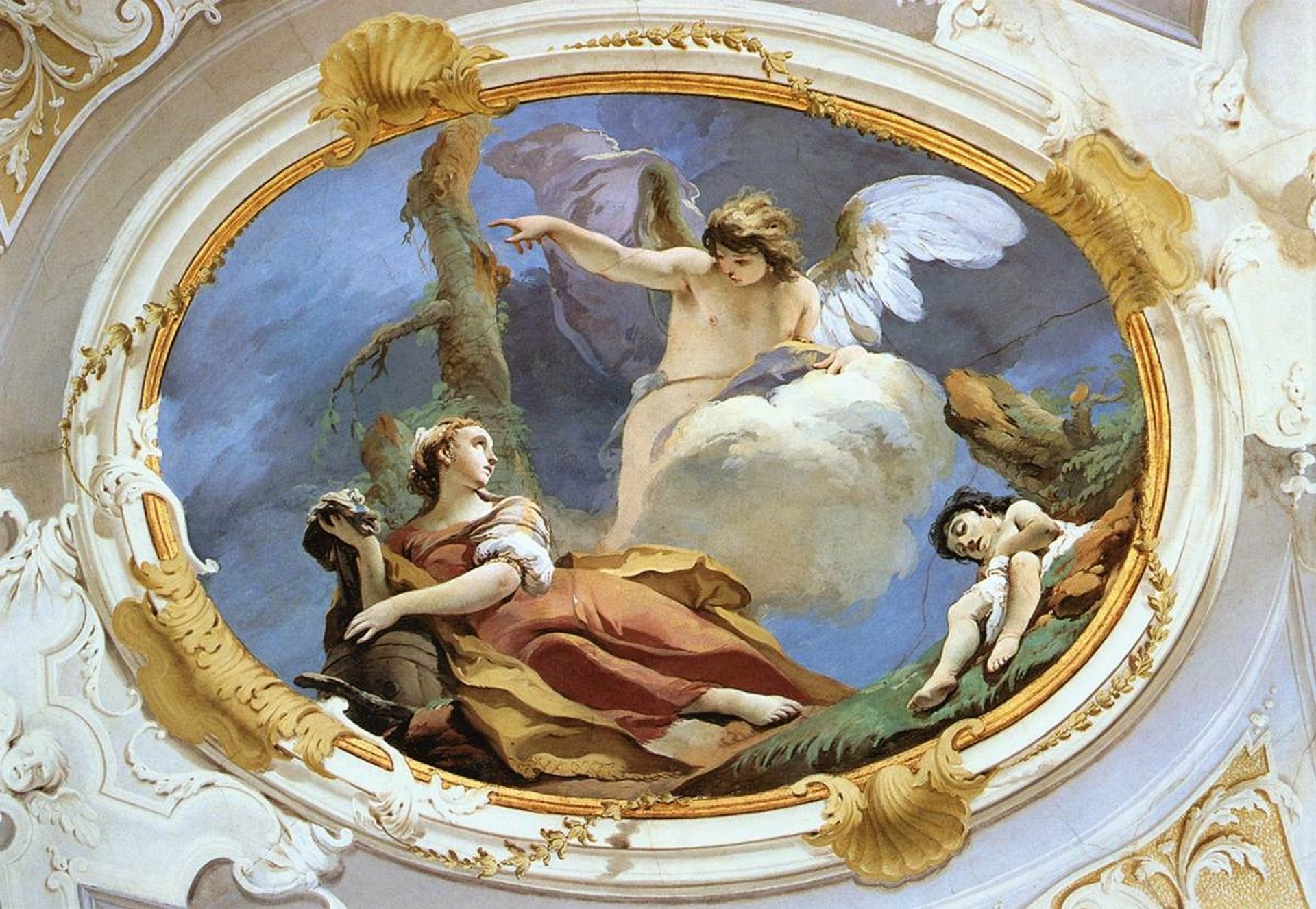 Hagar in the Wilderness by Giovanni Battista Tiepolo