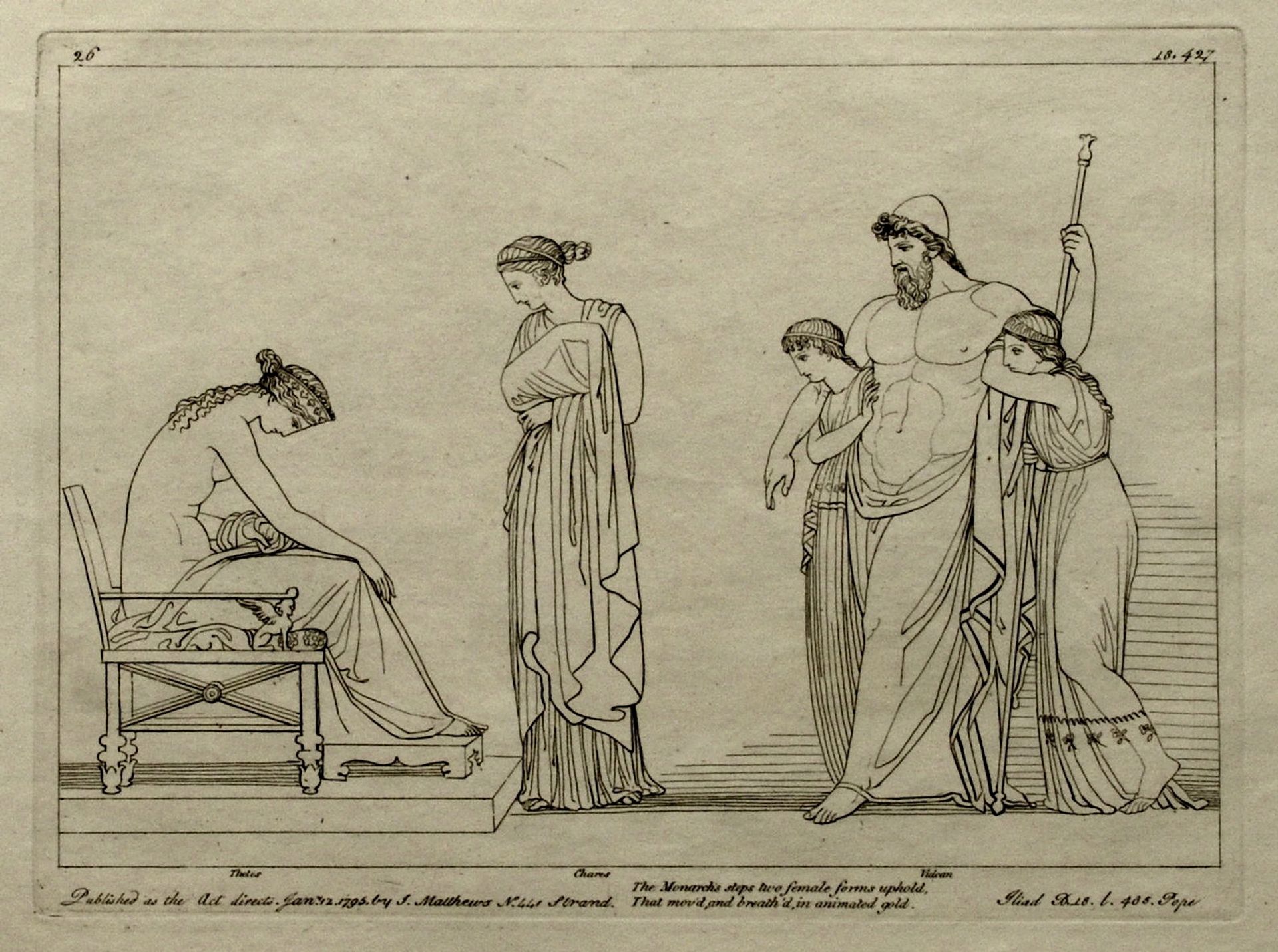 Illustration to the Iliad by John Flaxman