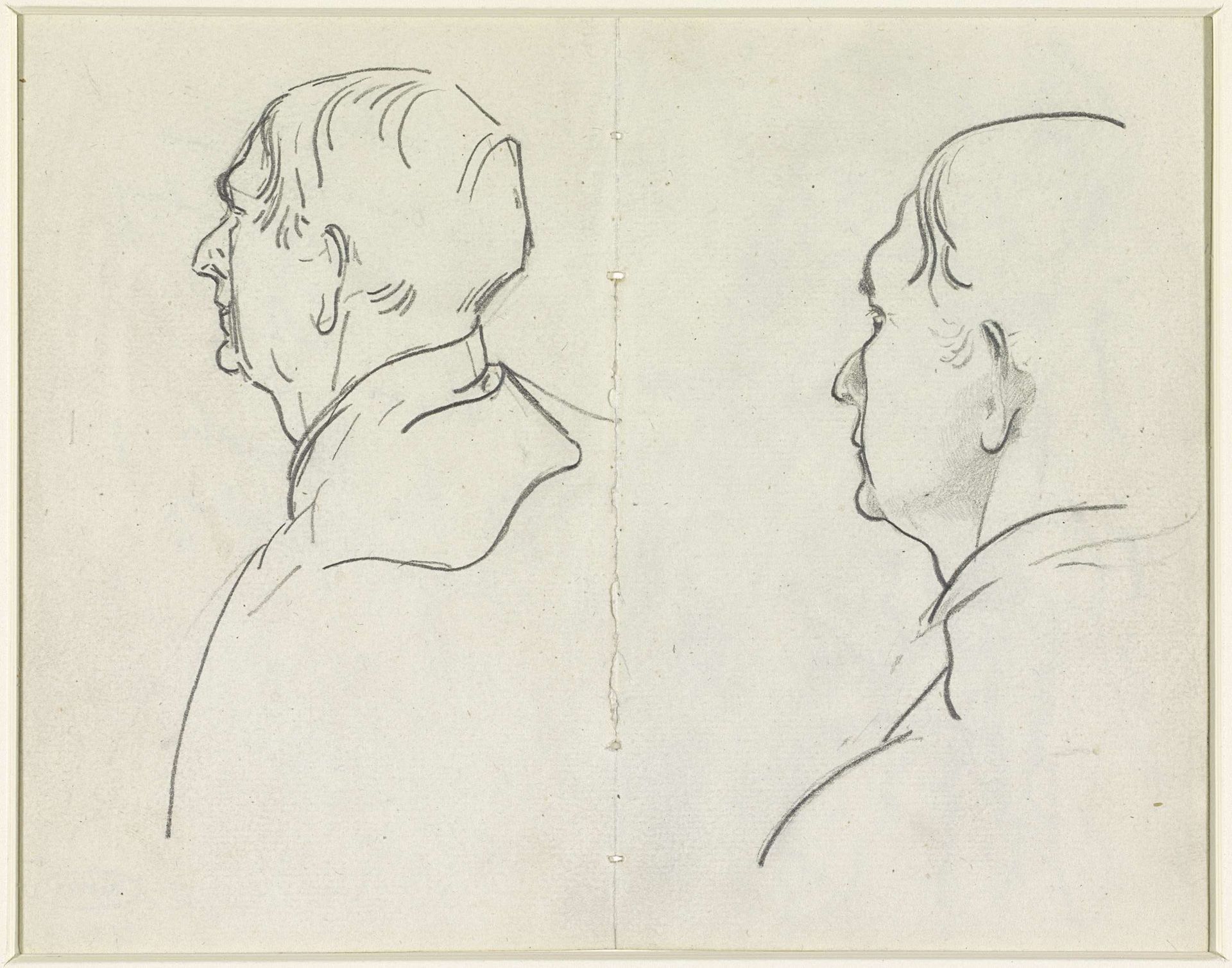 Twee portretten van Willem van Konijnenburg by Johannes Frederik Engelbert ten Klooster