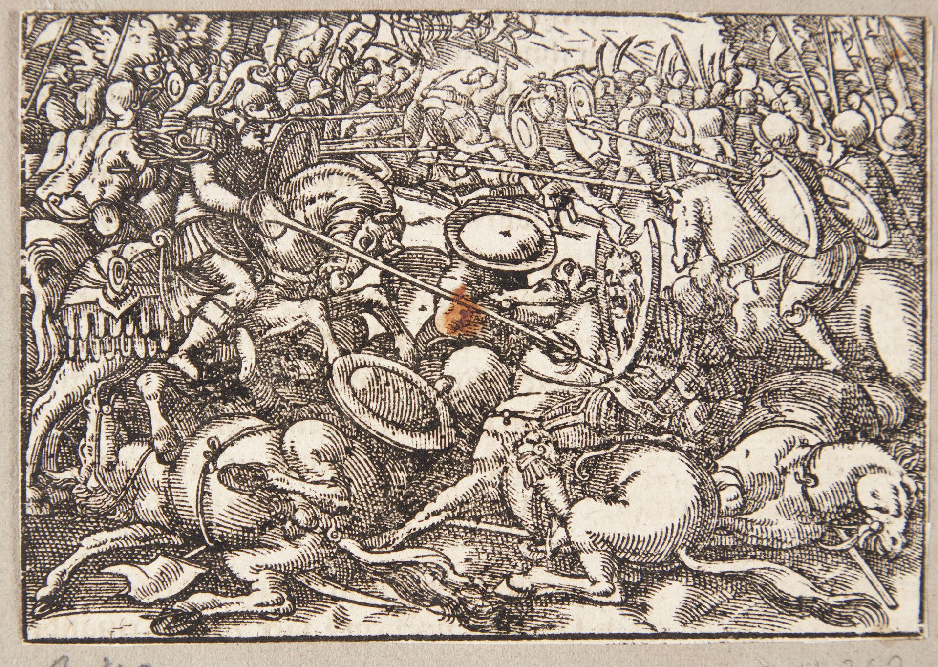 Romerne indtager Satricum by Tobias Stimmer