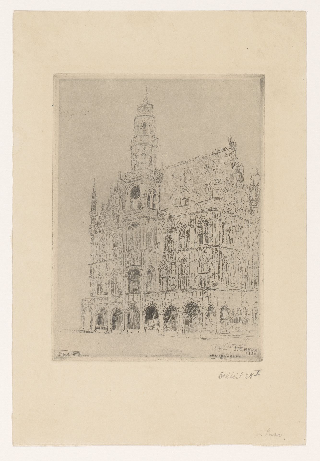 Stadhuis van Oudenaarde by James Ensor