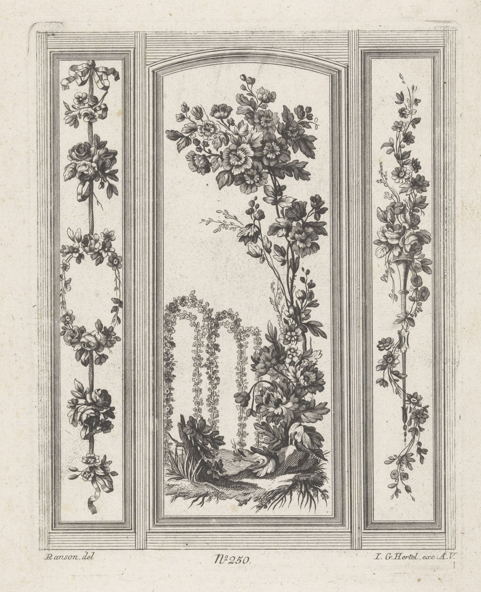 Panelen met bloemen by Anonymous