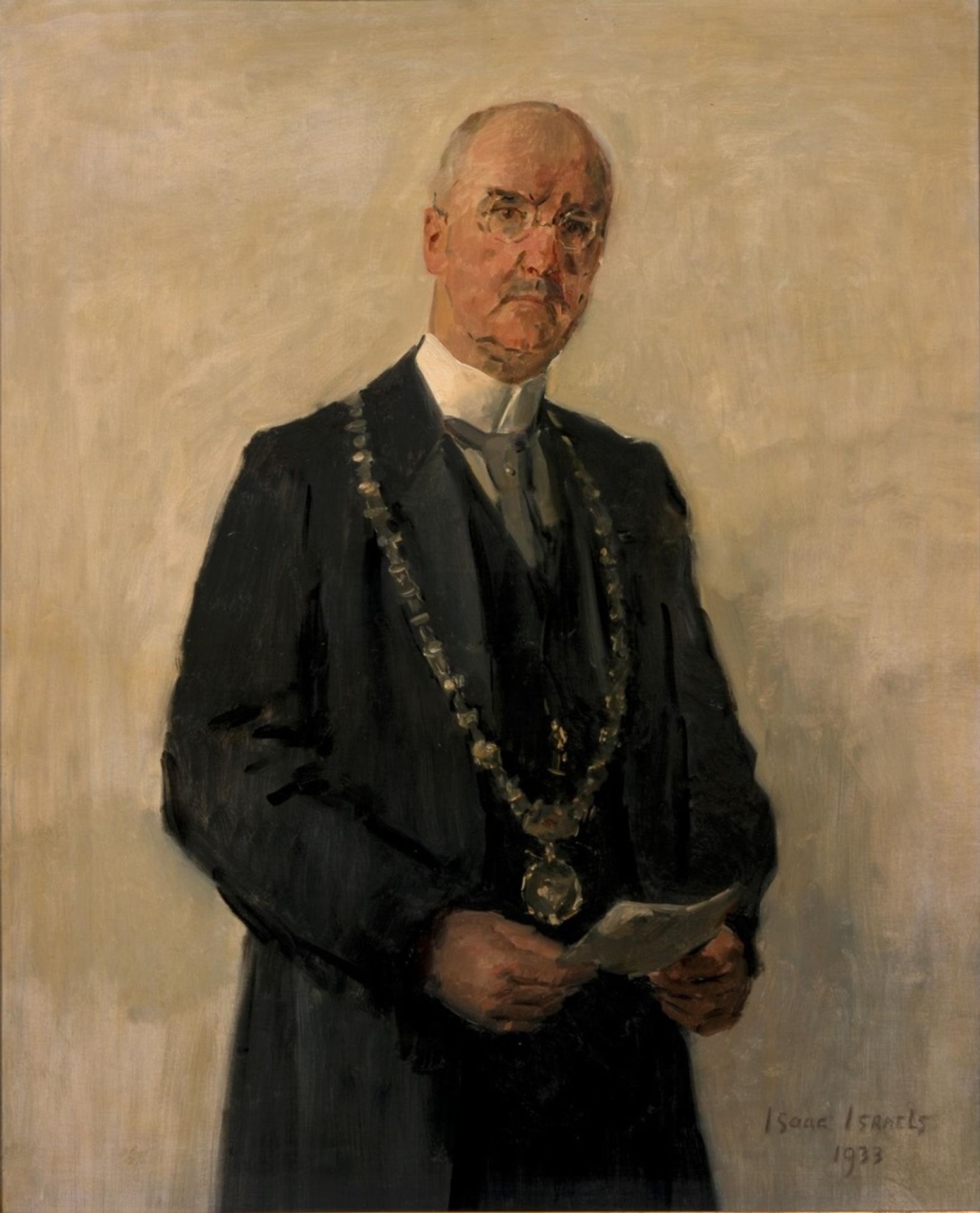 Portrait of J.P. Fockema Andreae by Isaac Israels