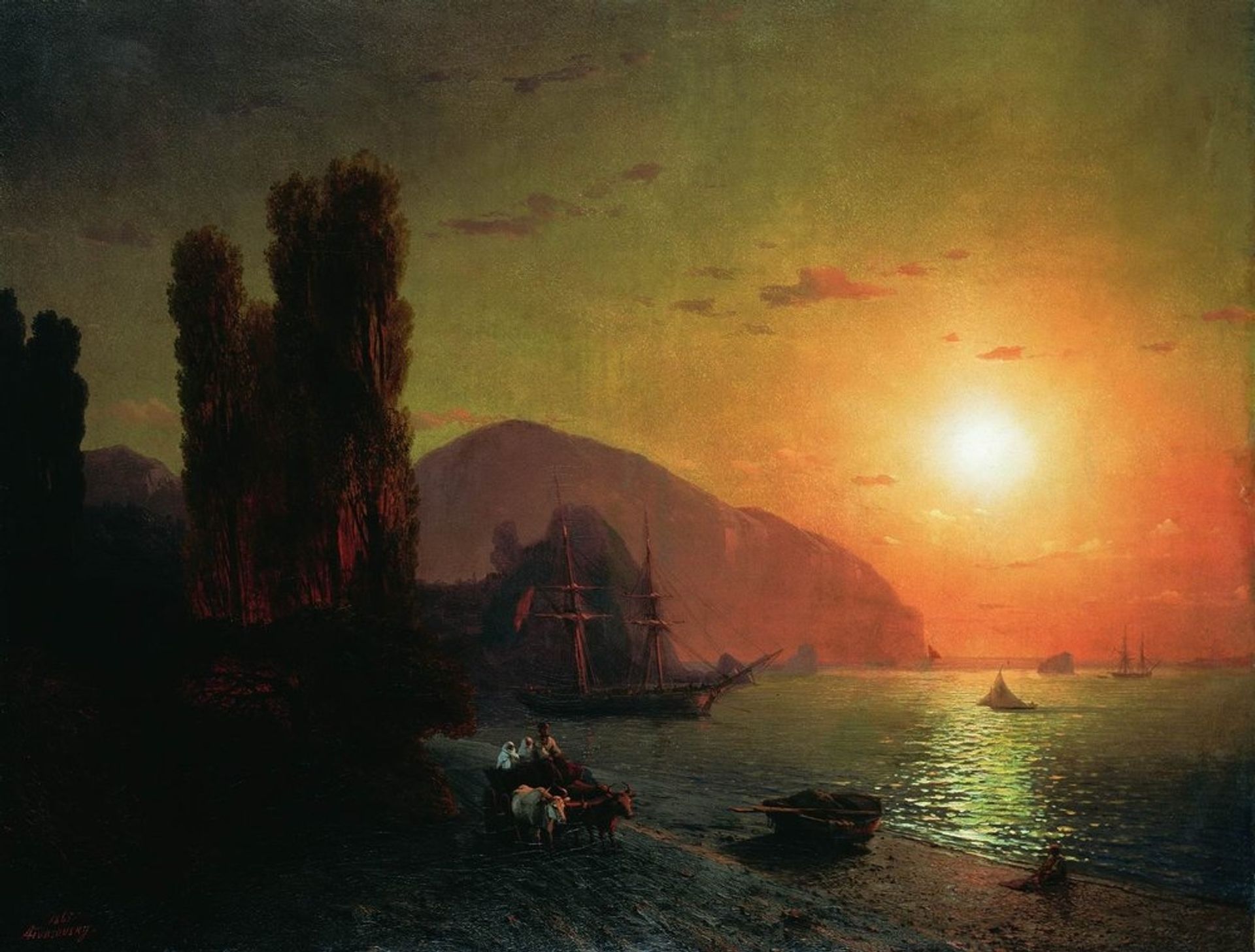 Crimean view. Ayu-Dag by Ivan Konstantinovich Aivazovsky