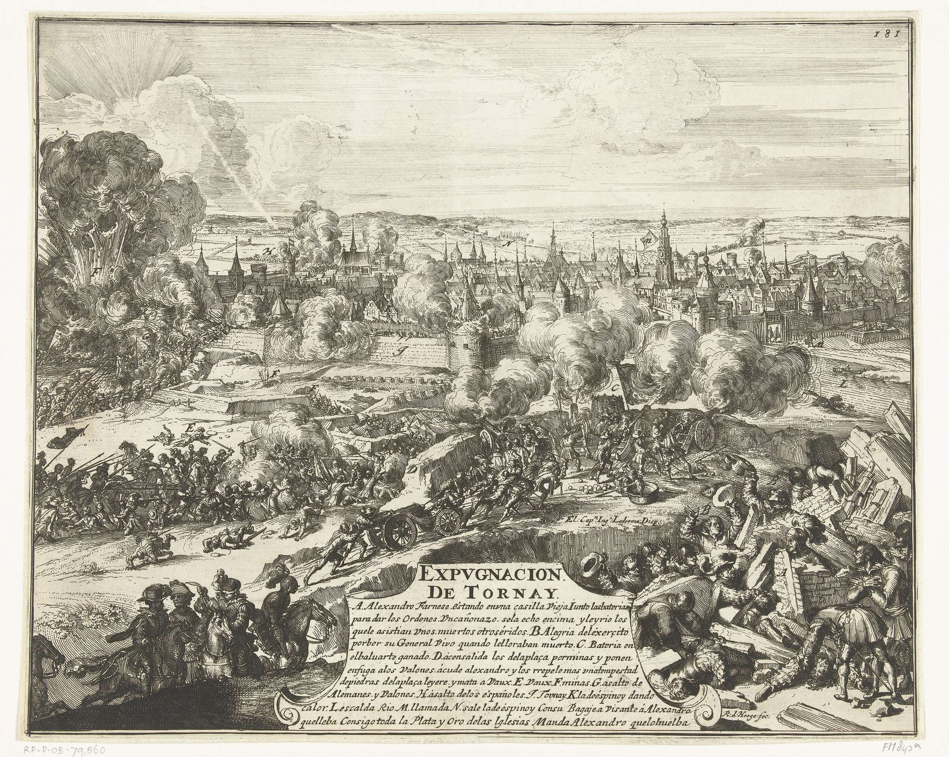 Inname van Doornik, 1581 by Romeyn de Hooghe