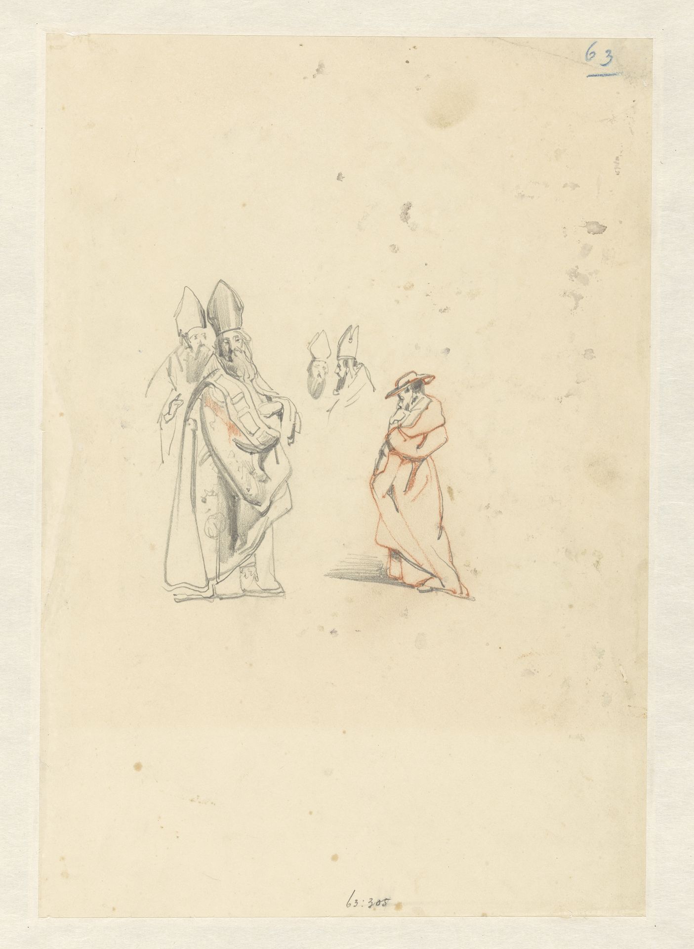 Studies van bisschoppen en een kardinaal by Johannes Bosboom