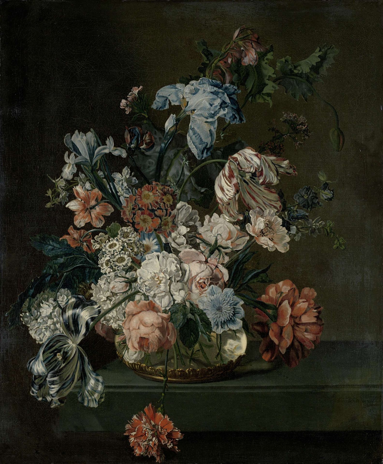 Still Life with Flowers by Cornelia van der Mijn