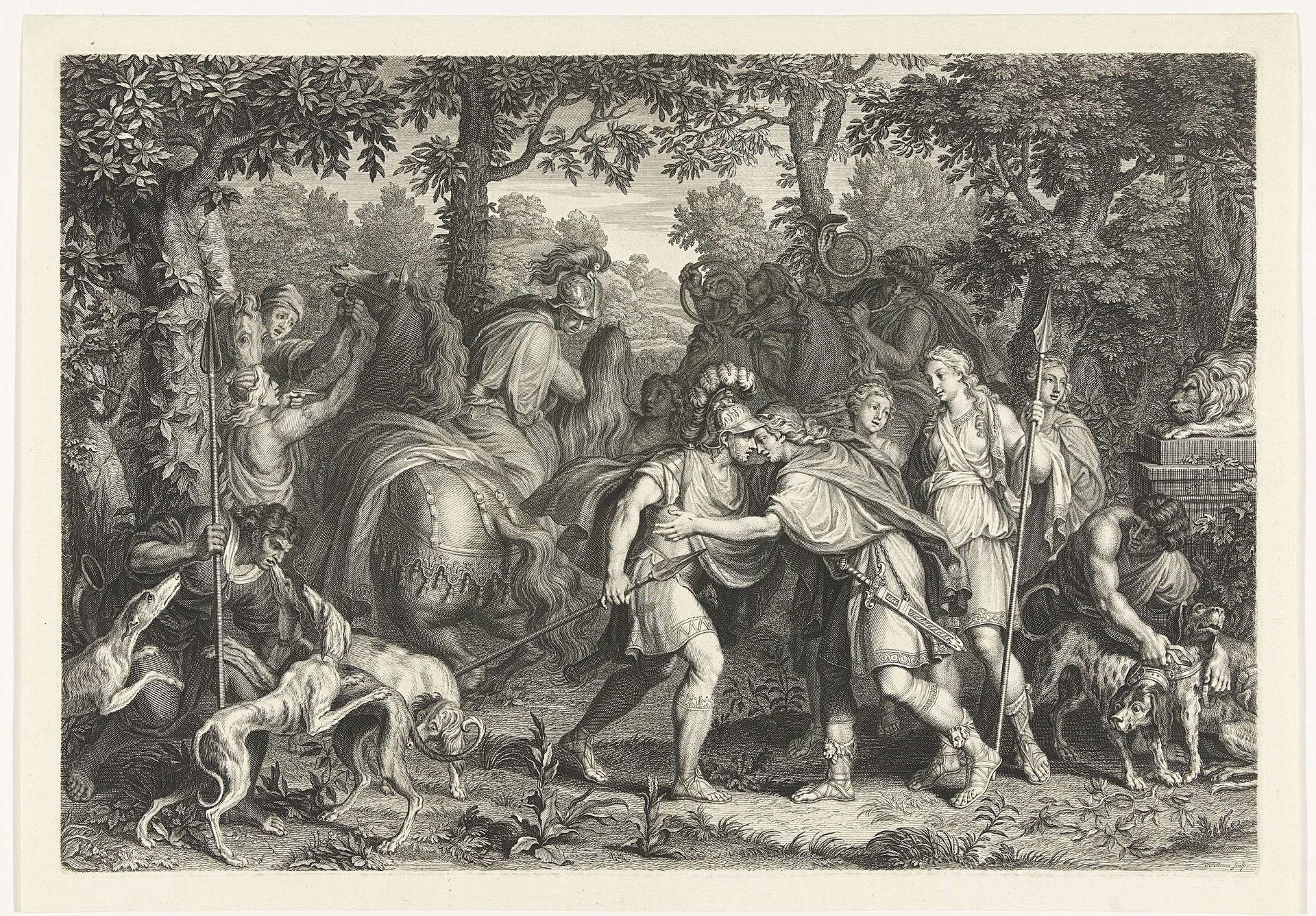 Jacht op het Caledonische zwijn by Jacob Folkema