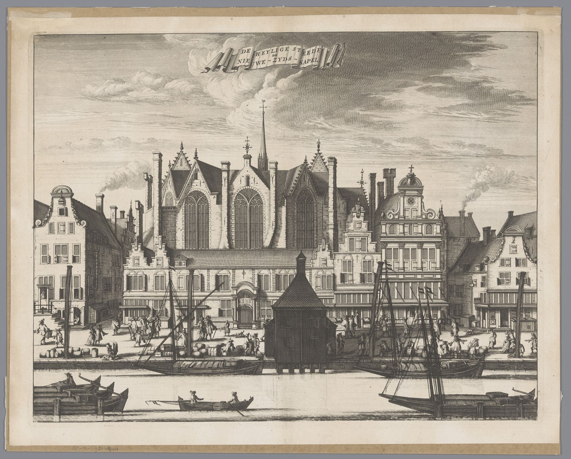 Gezicht op de Heilige Stede (Nieuwezijds Kapel) te Amsterdam by Anonymous