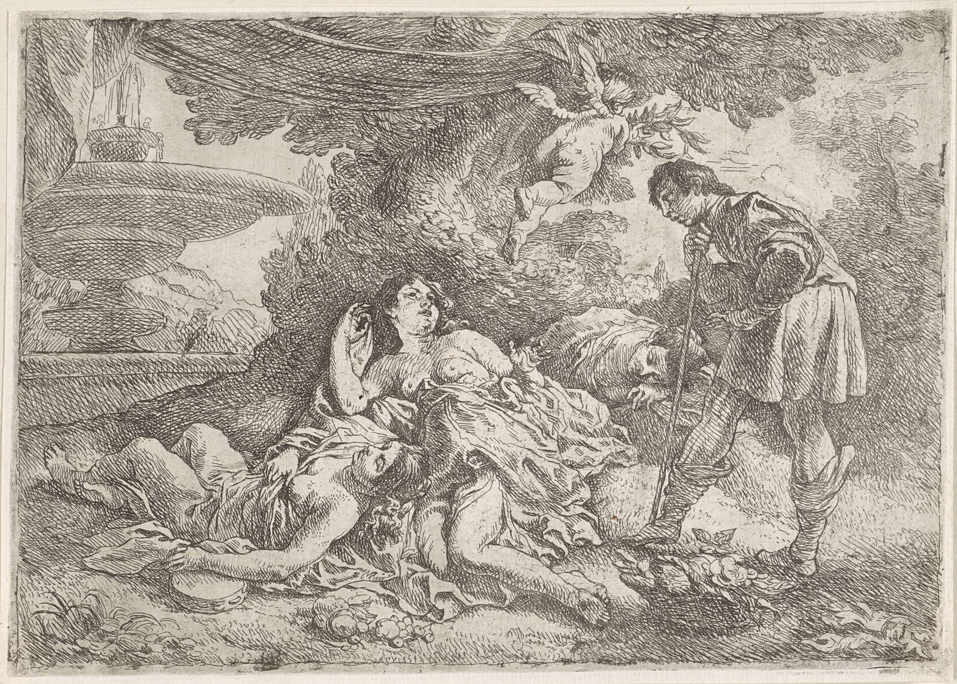 Cimone en Ifigenia by Cornelis Schut