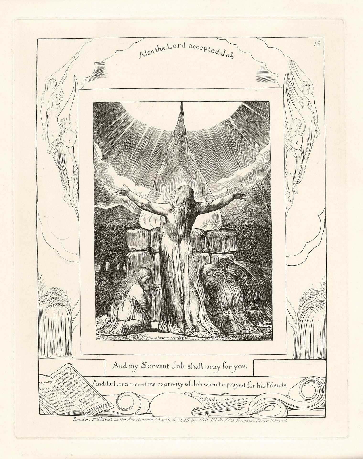 And my Servant Job shall pray for you by William Blake