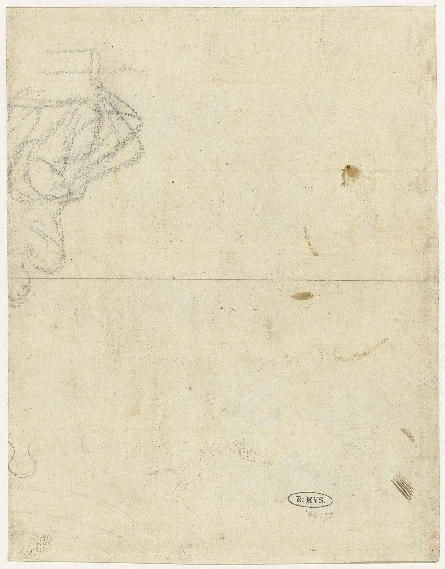 Schets voor een zittende figuur, op een piedestal by Alessandro Algardi