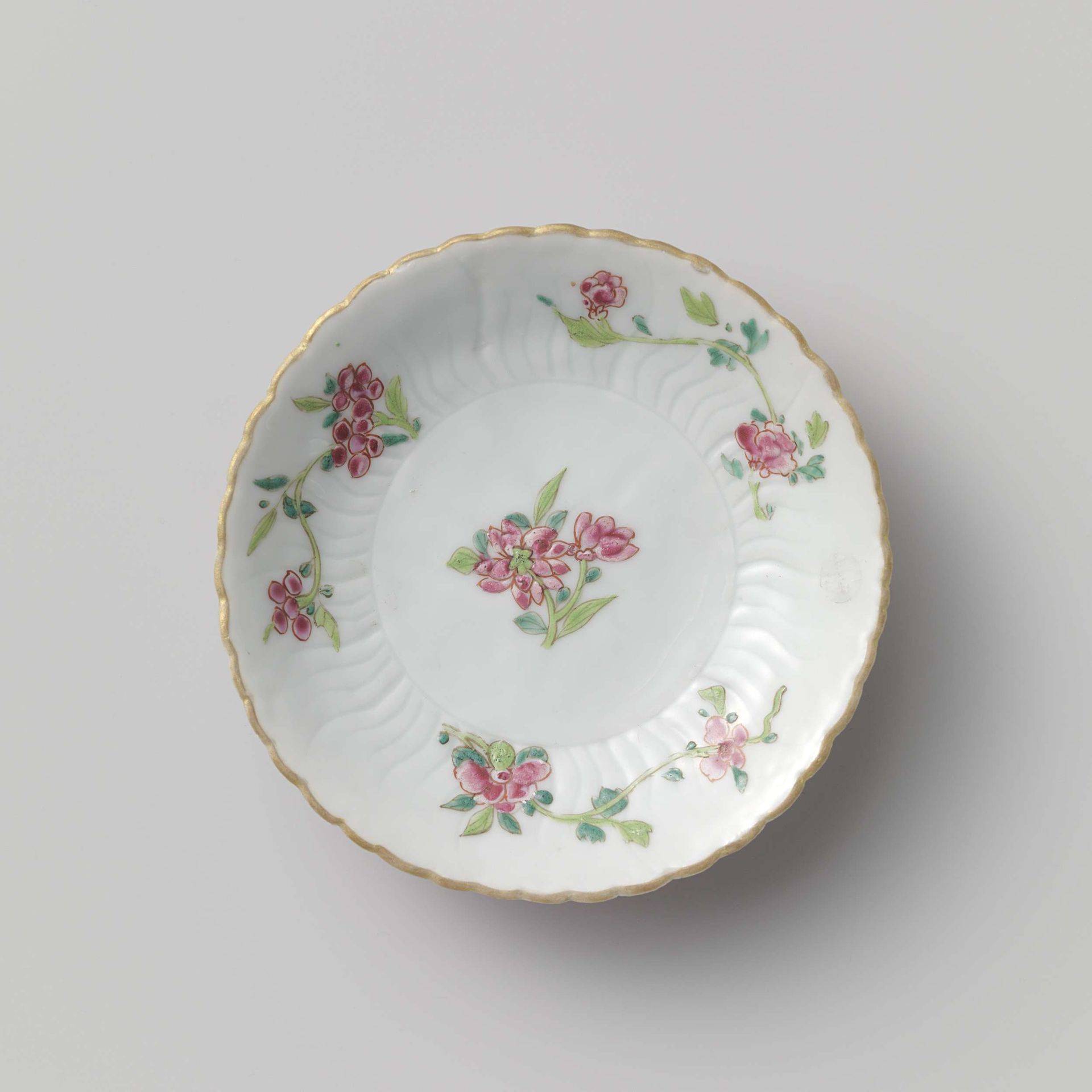 Saucer in the shape of a flower by Anonymous