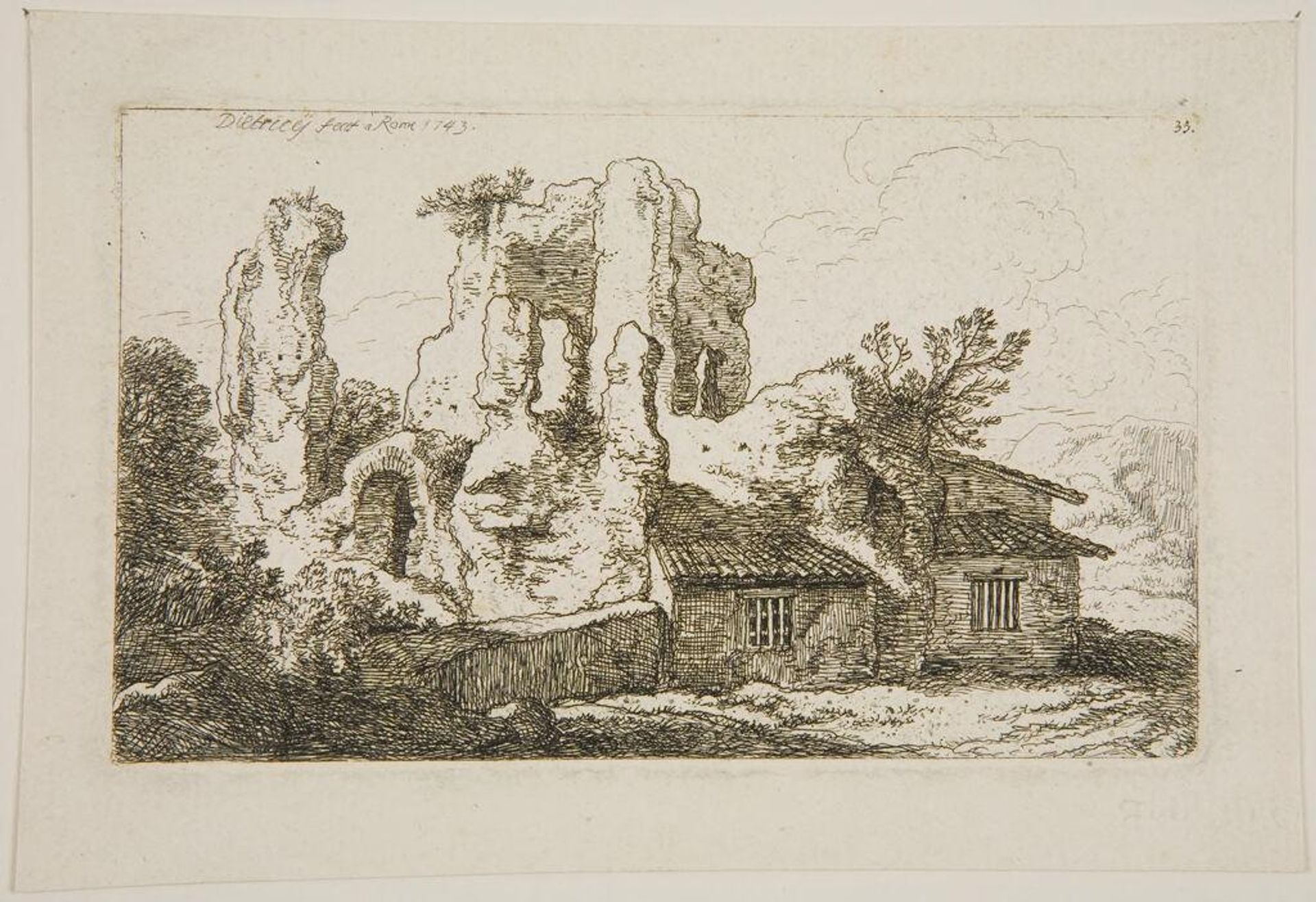 House Built by Ruins by Christian Wilhelm Ernst Dietrich