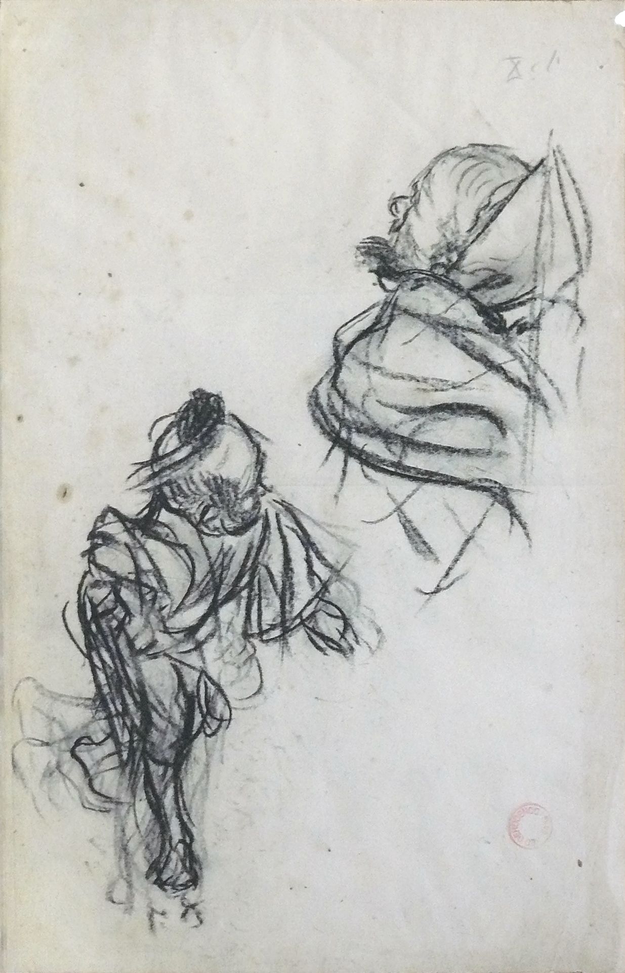 Study for the painting 'Moroccan Prisoners' by Alfred Dehodencq