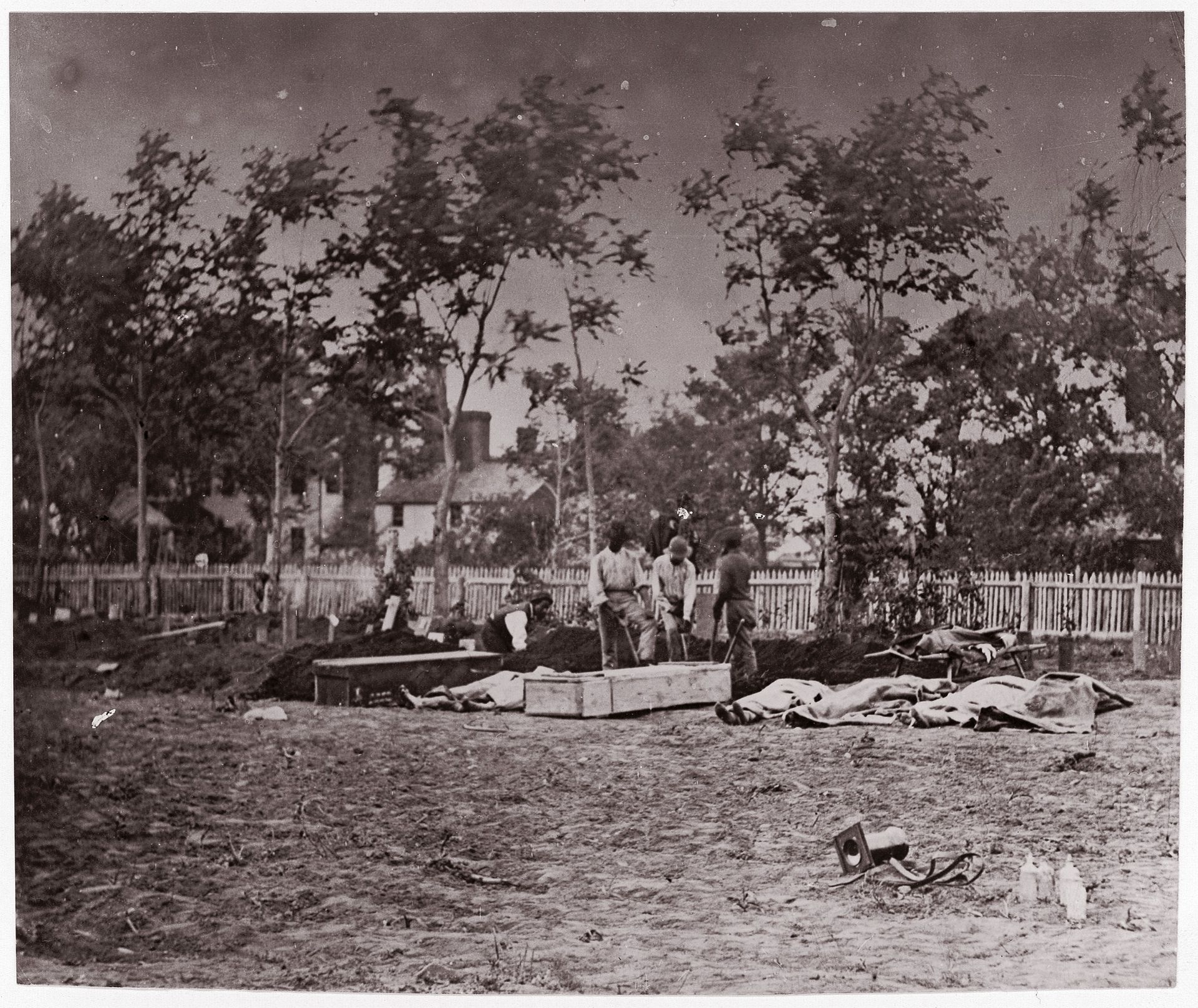 Burial of the Dead, Fredericksburg by Andrew Joseph Russell