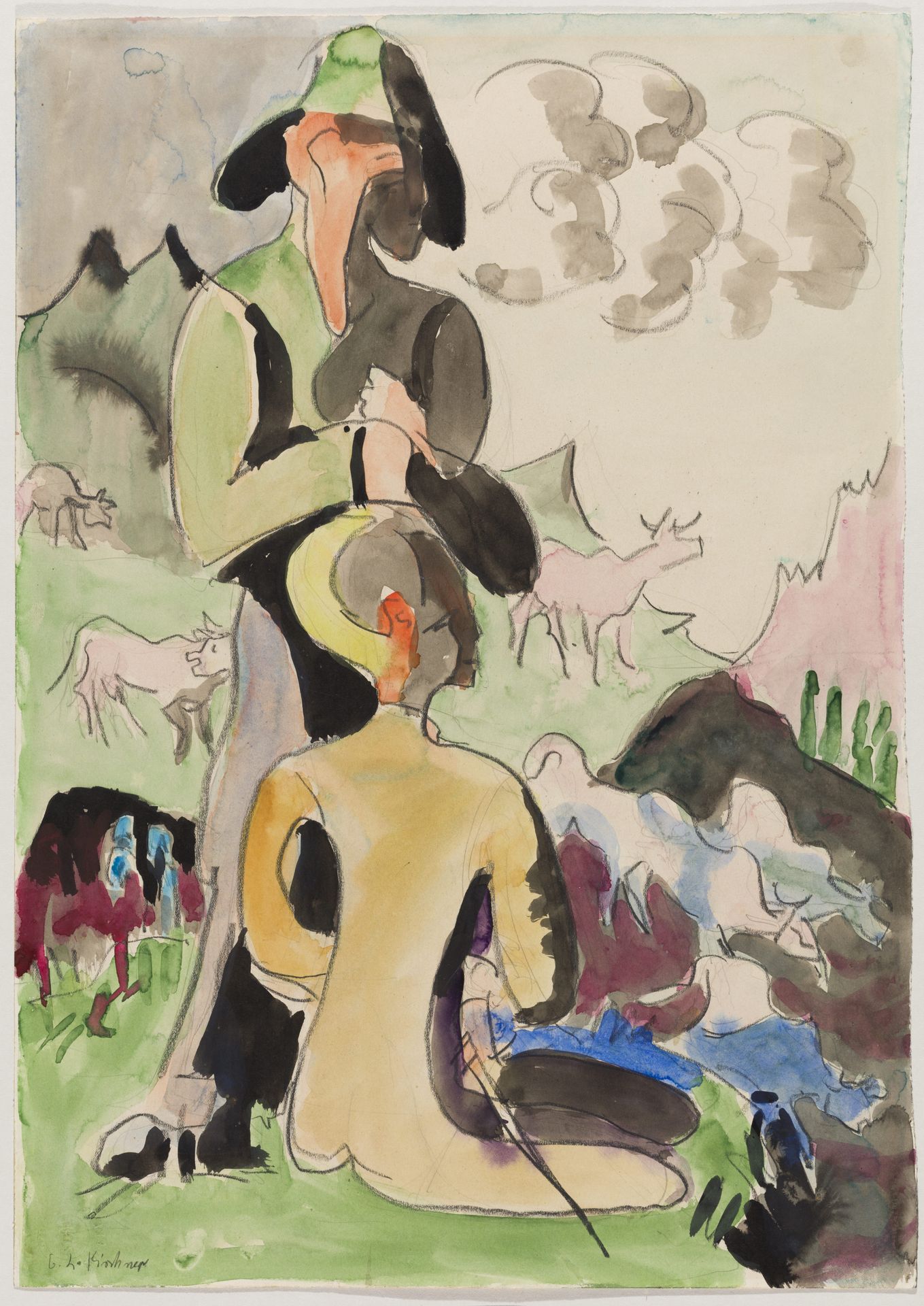 Hirtenknaben by Ernst Ludwig Kirchner