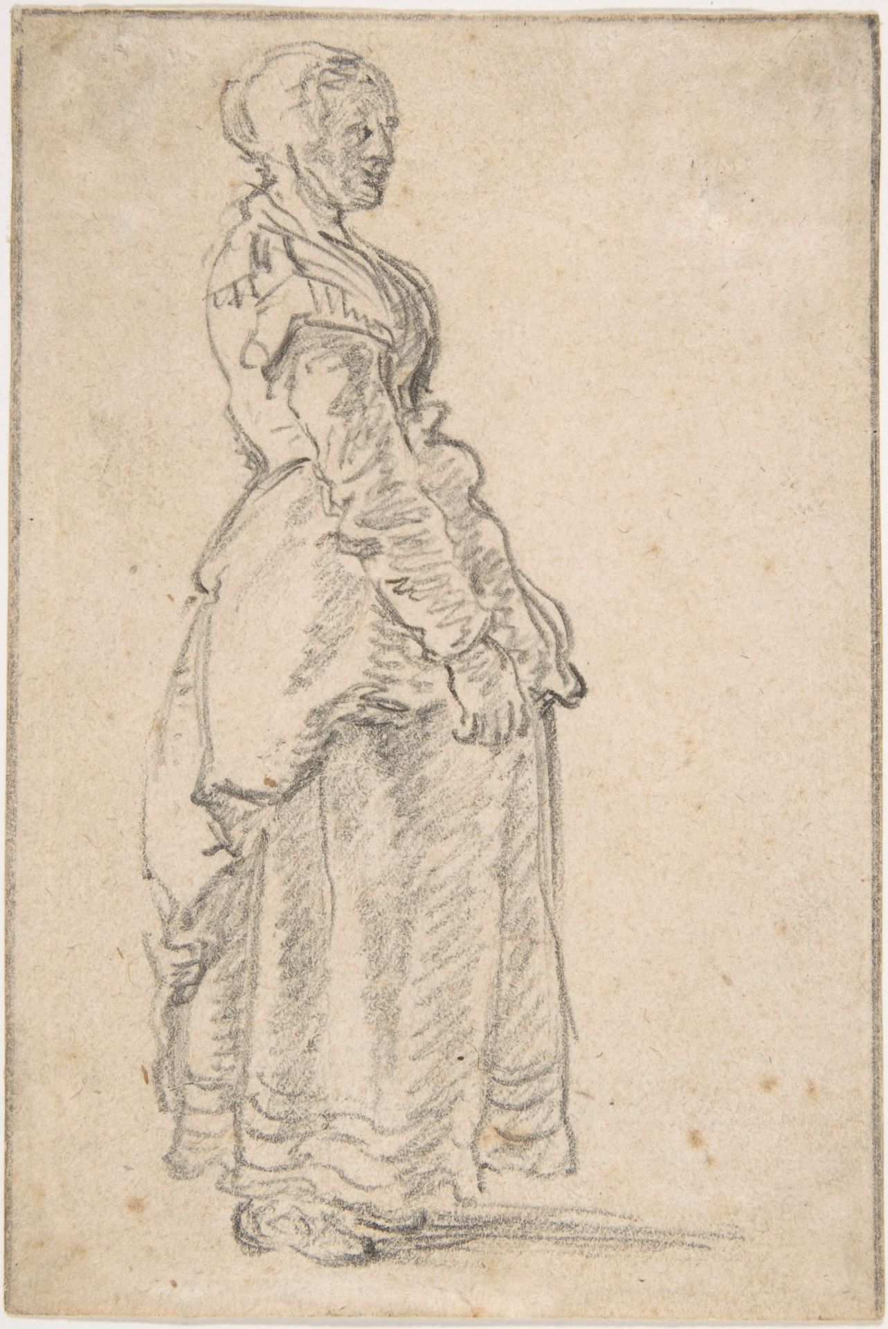 Standing Woman by Jan van Goyen