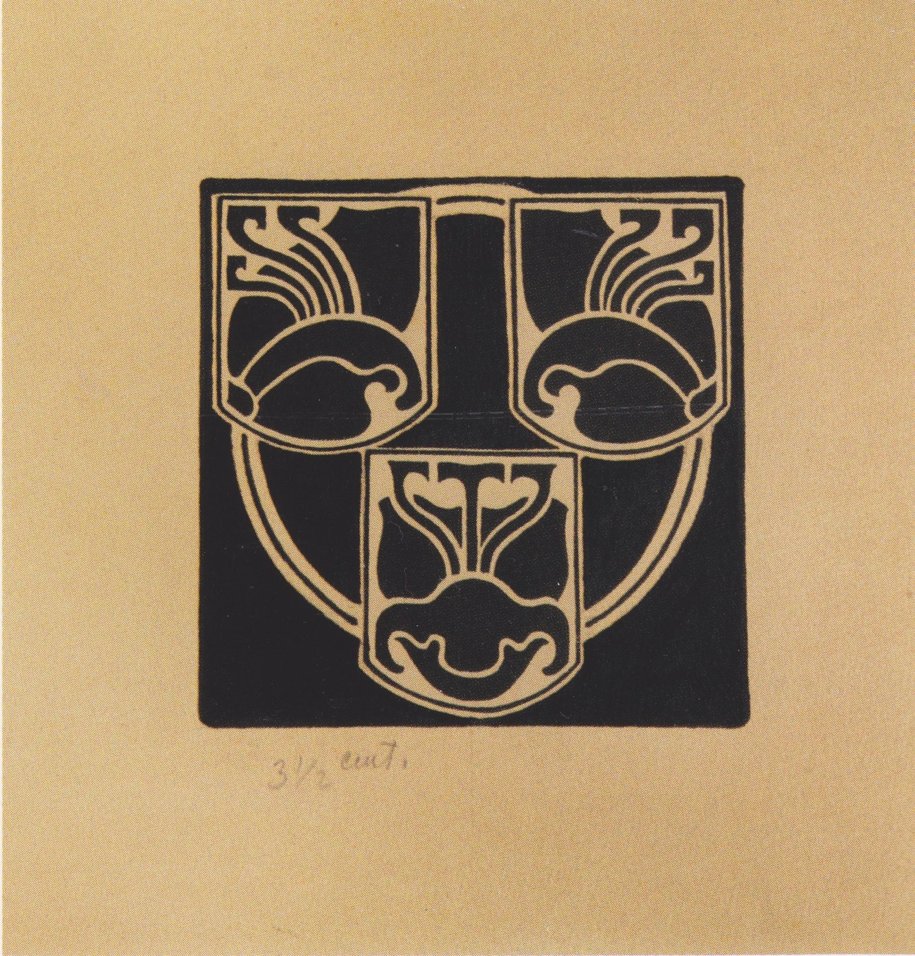 Draft of the emblem by the Association of Austrian Artists Secession by Koloman Moser