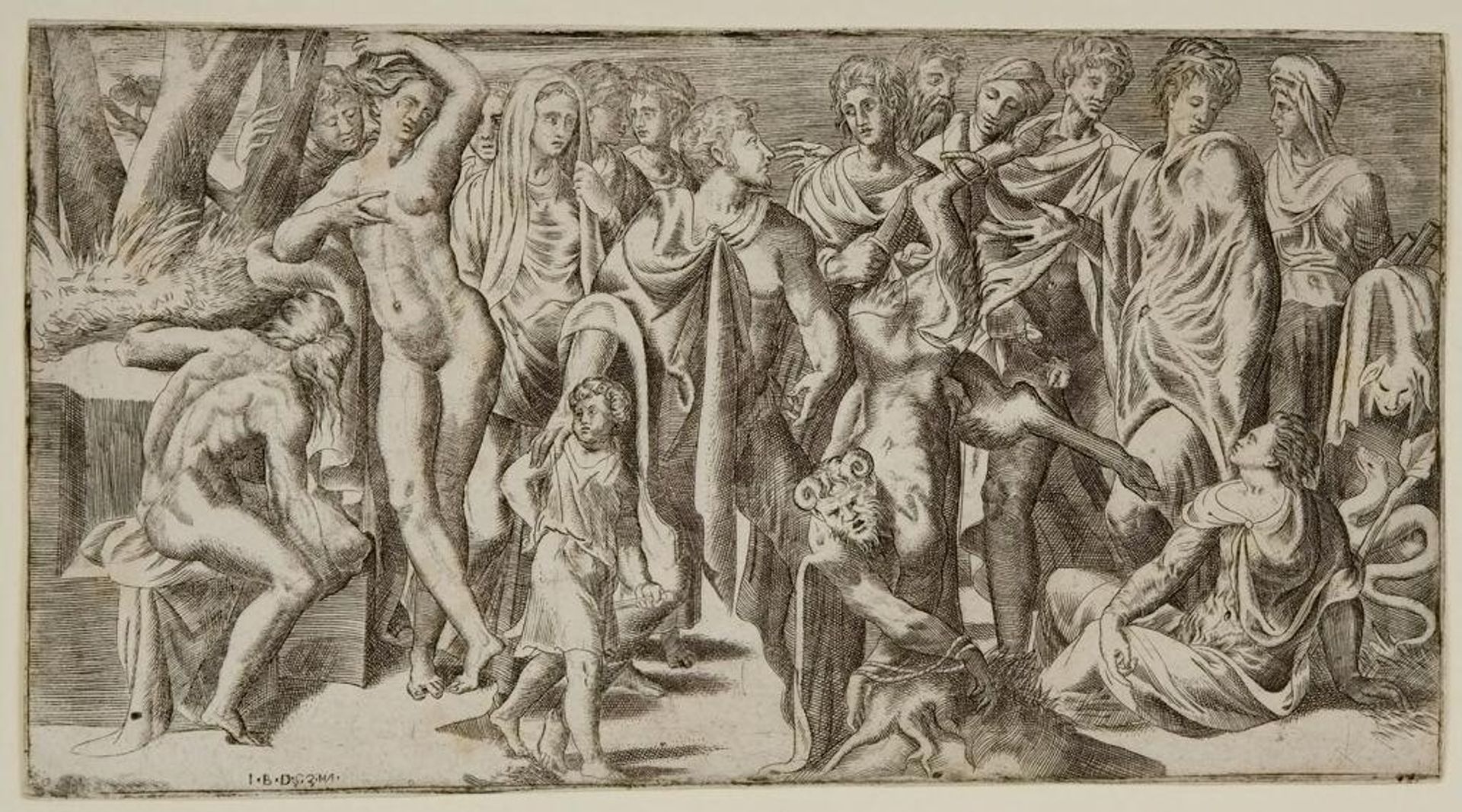 The Flaying of Marsyas by Giulio Bonasone