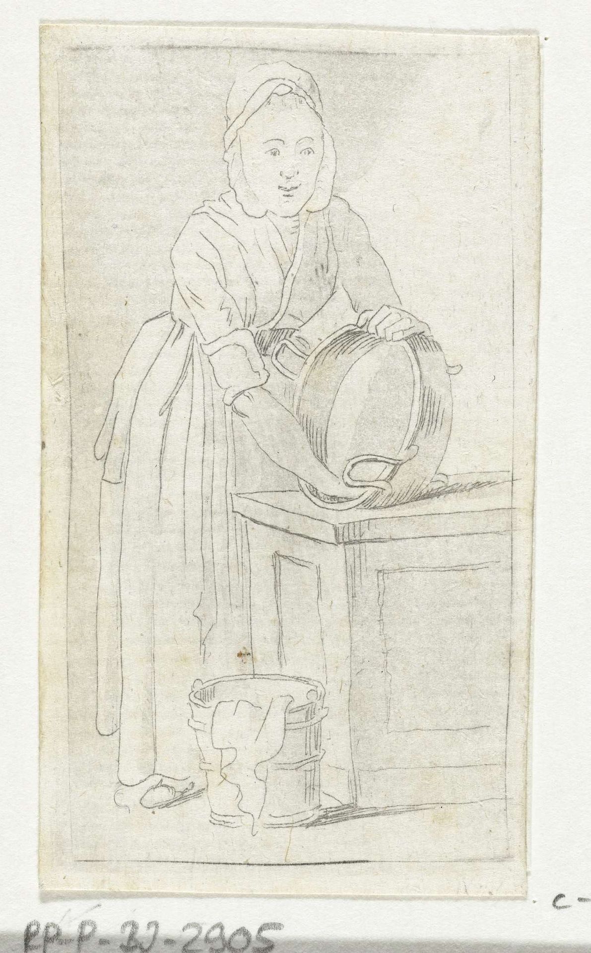 Dienstmeid by Anthonie van den Bos