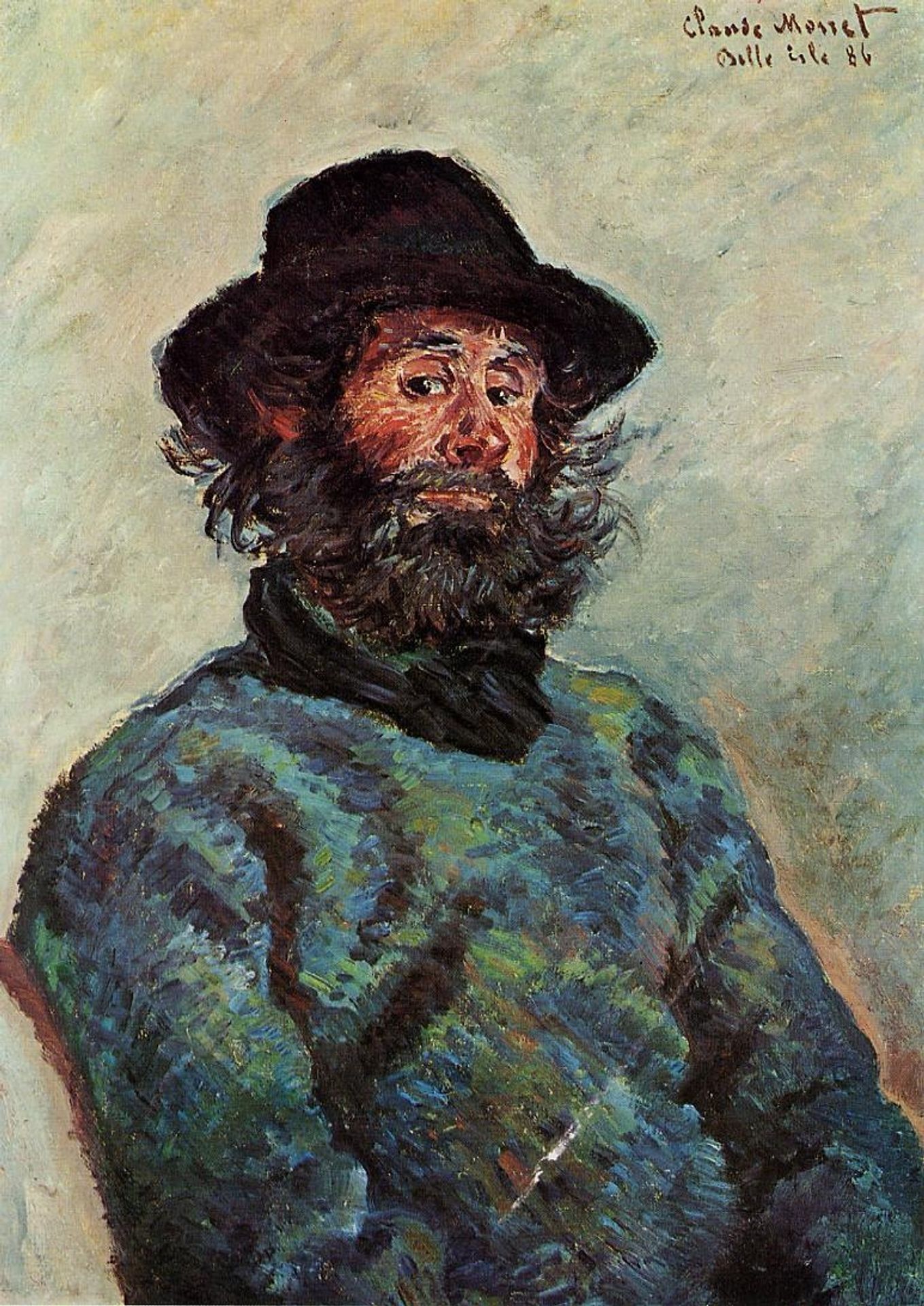 Portrait of Poly, fisherman at Kervillaouen by Claude Monet
