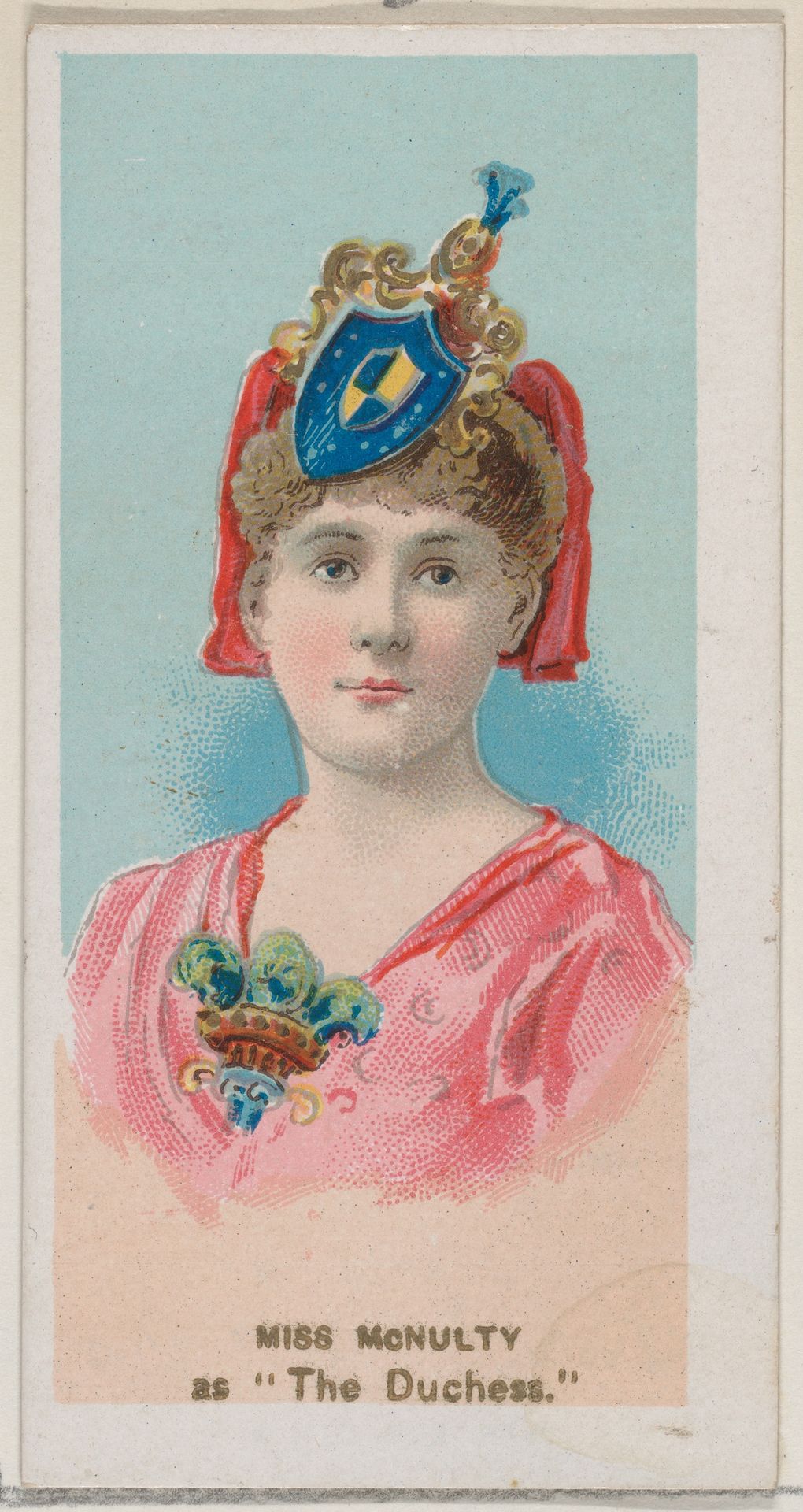 Miss McNulty as "The Duchess," from the series Fancy Dress Ball Costumes (N73) for Duke brand cigarettes by W. Duke, Sons & Co.