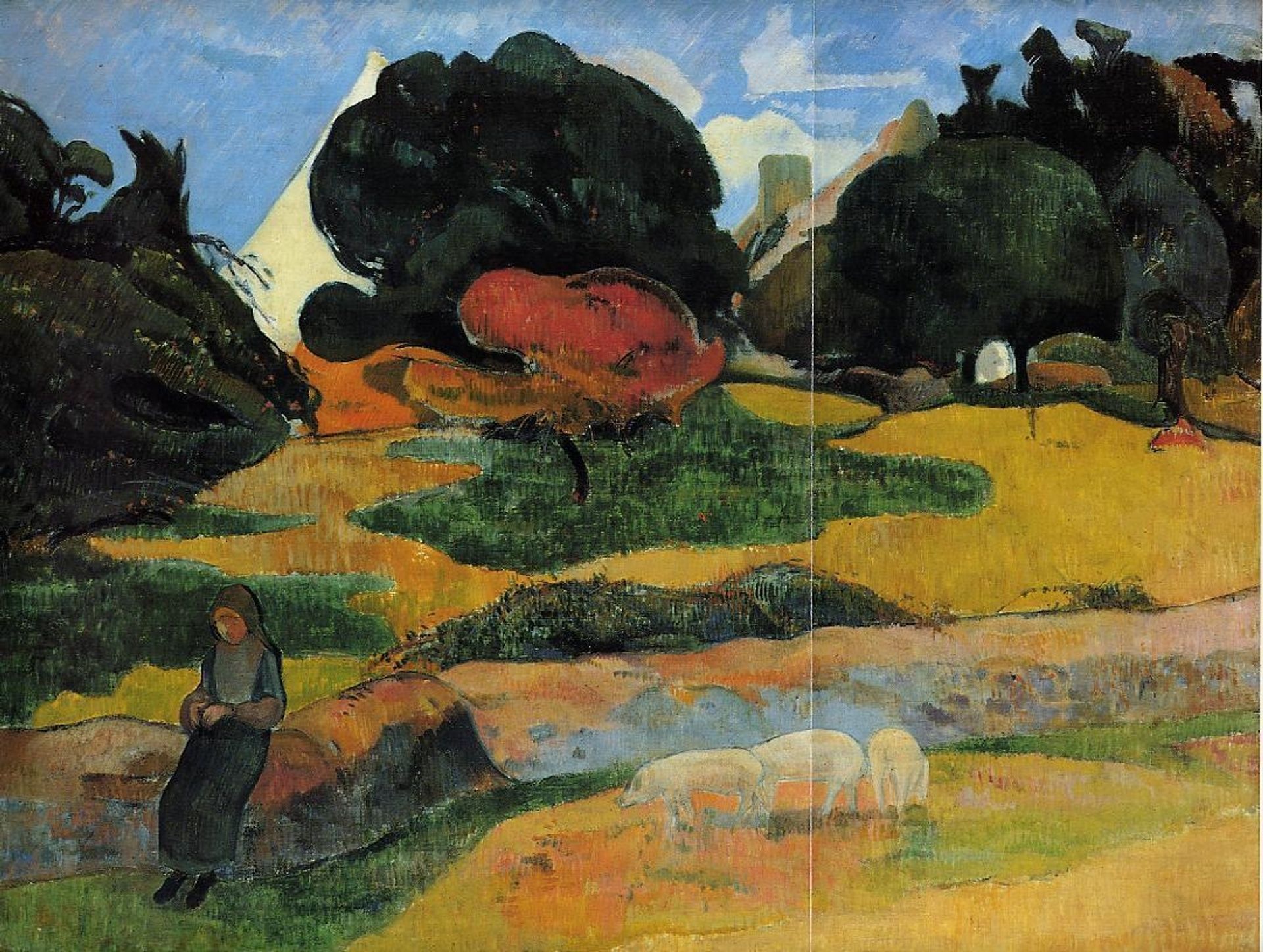 The swineherd by Paul Gauguin