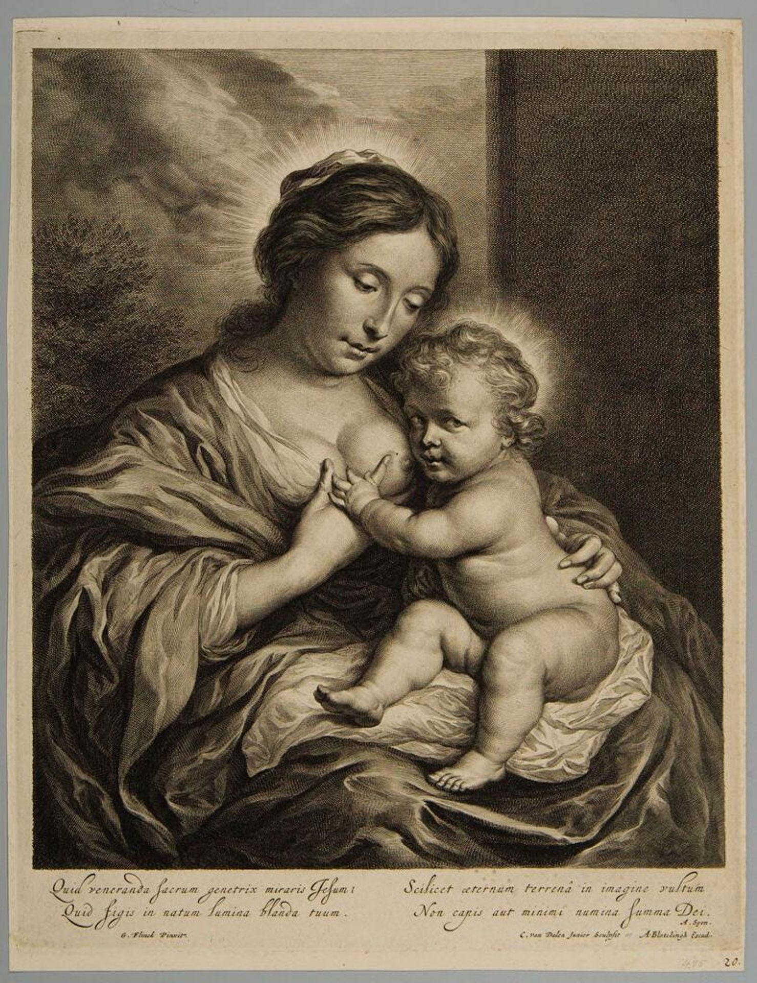 Madonna and Child by Cornelis Van Dalen, the Younger
