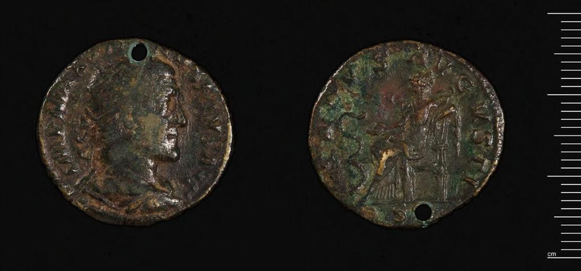 As? of Maximinus I, holed by Maximinus I Thrax