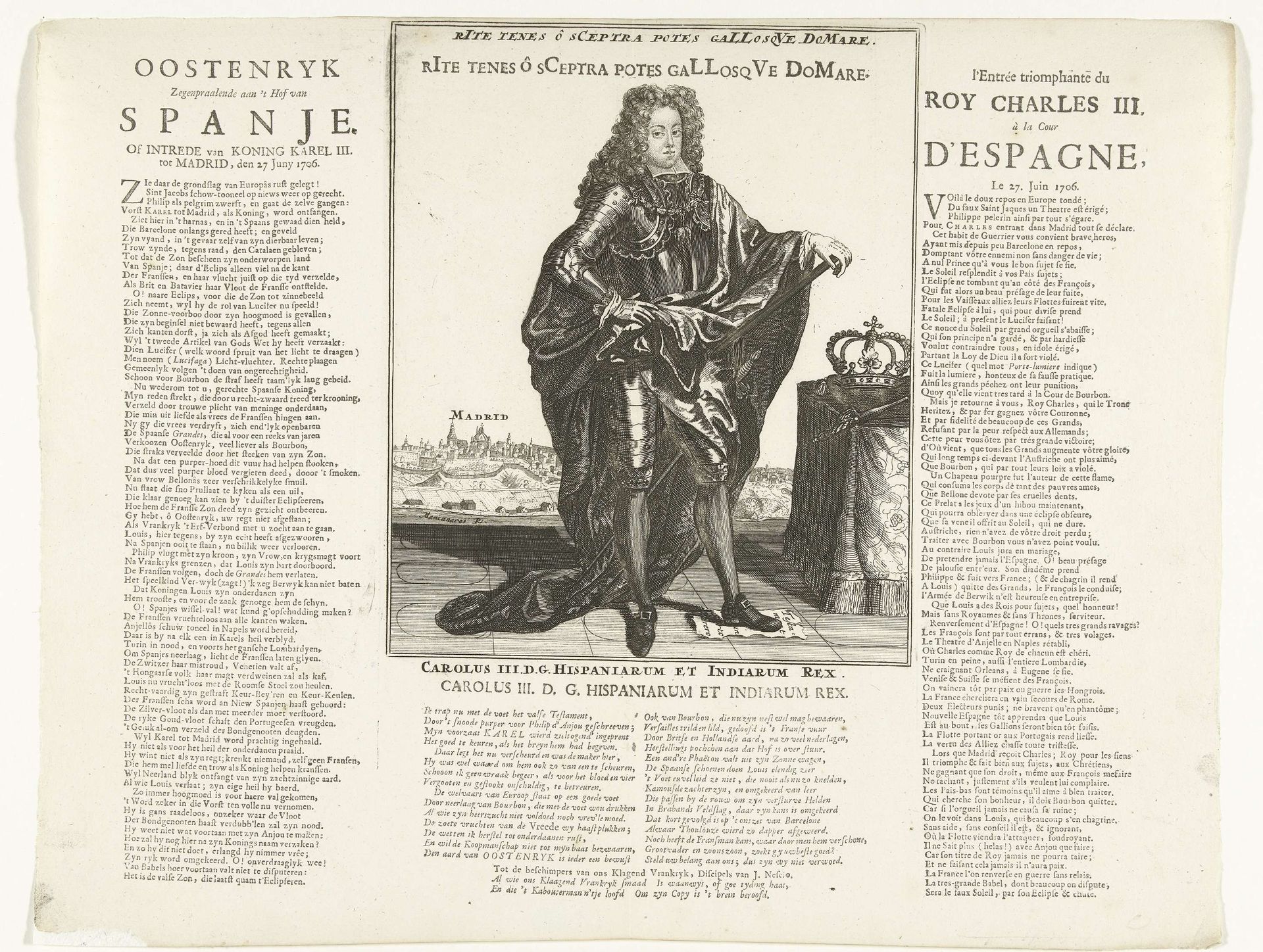 Aartshertog Karel van Oostenrijk als koning van Spanje, 1706 by Anonymous
