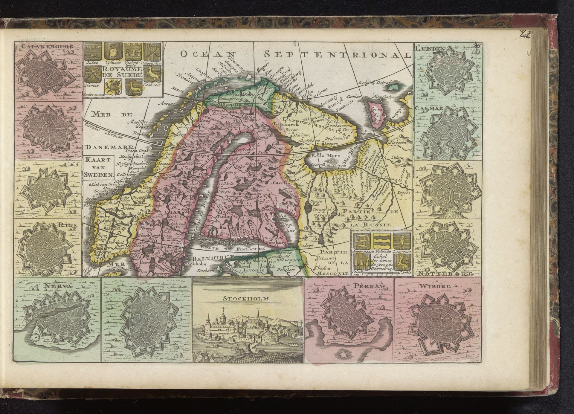 Kaart van Zweden by Anonymous