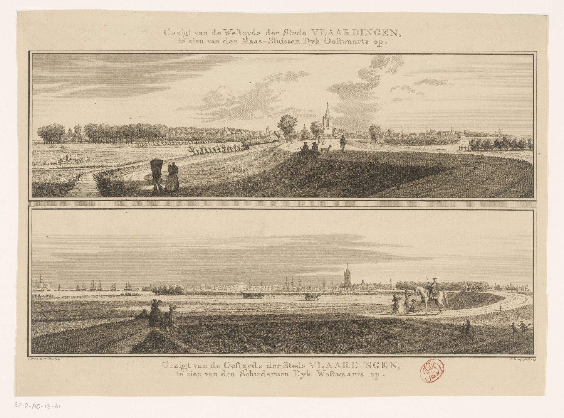 Twee gezichten op Vlaardingen by Jan Caspar Philips