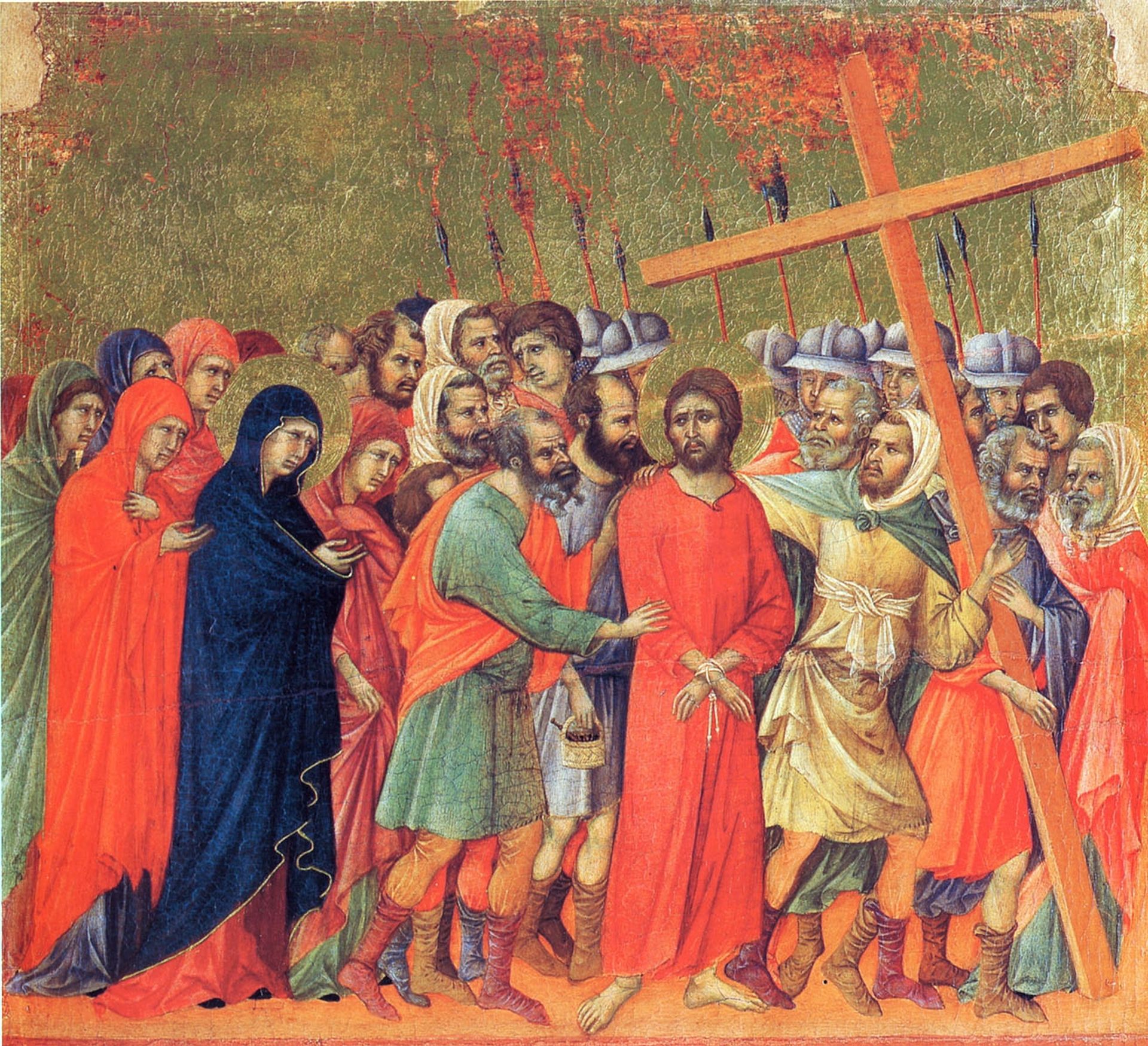 Carrying of the Cross by Duccio
