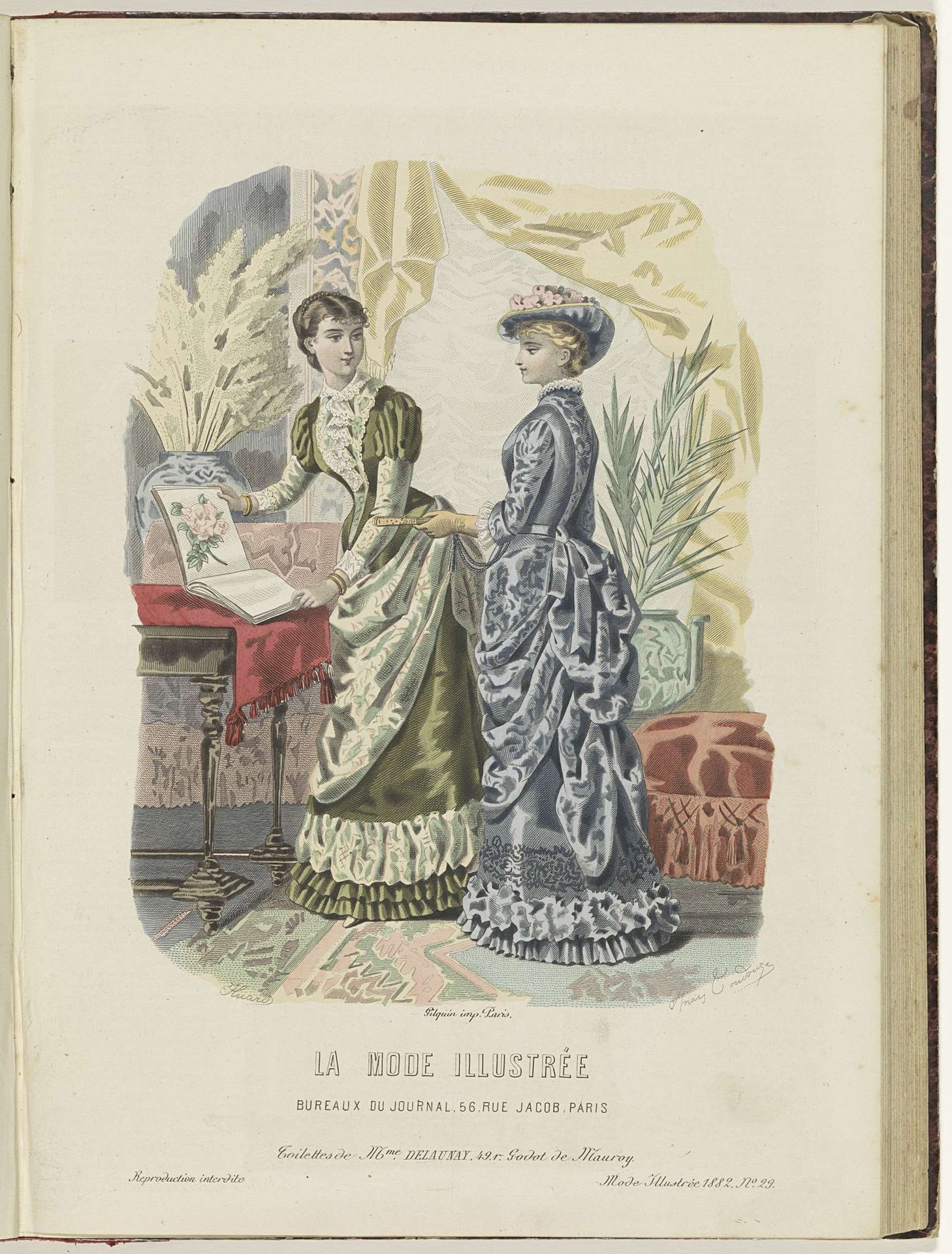 La Mode Illustrée, Journal de la Famille, 1882 by Firmin-Didot & Cie