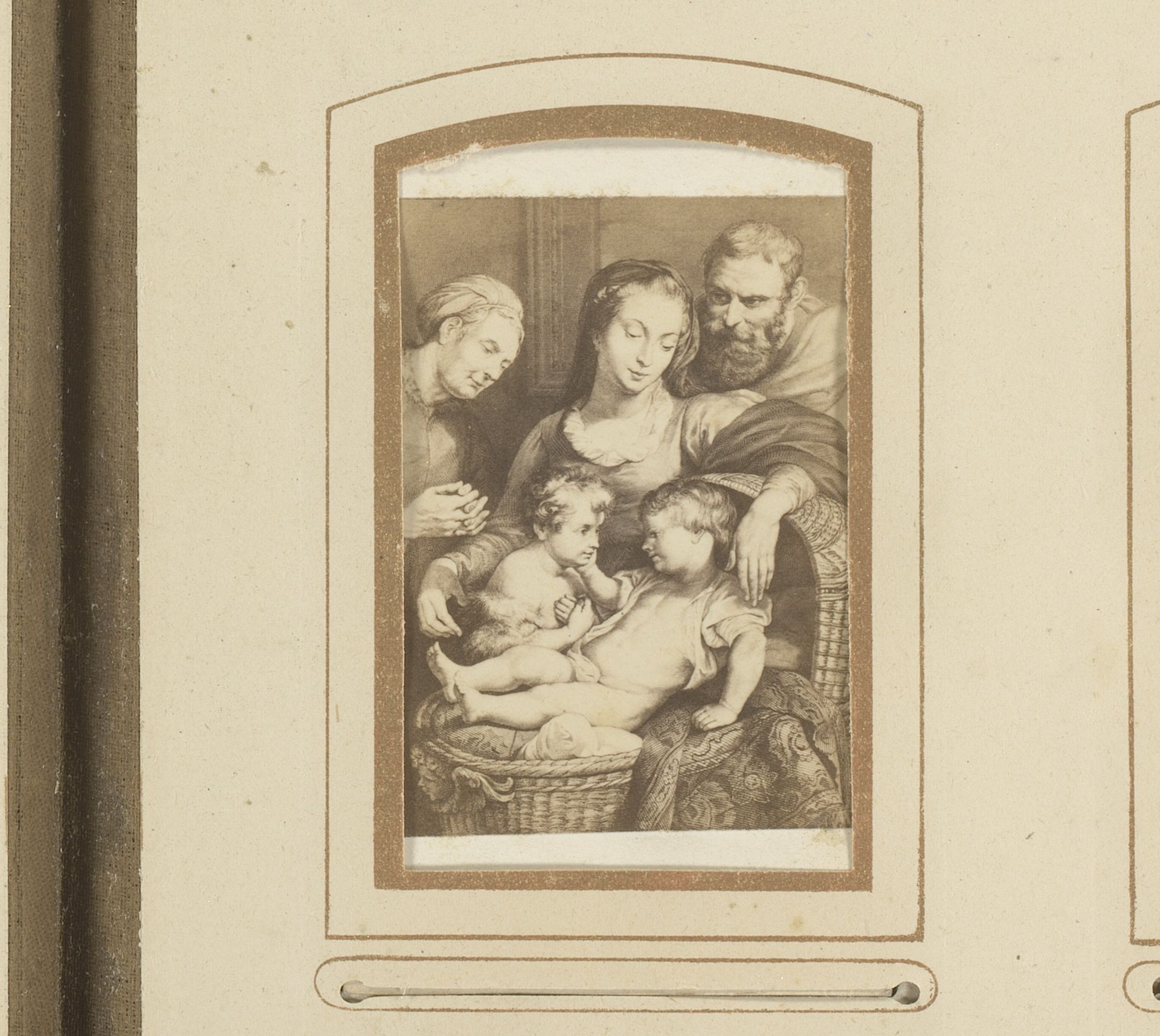 Fotoreproductie van De heilige familie door Peter Paul Rubens by Fratelli Alinari