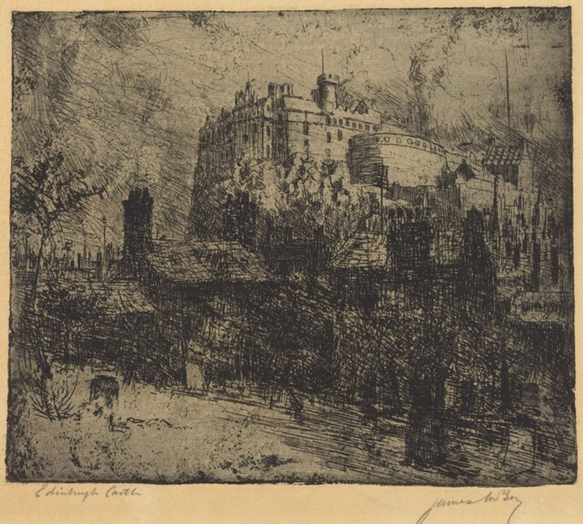 Edinburgh Castle by James McBey