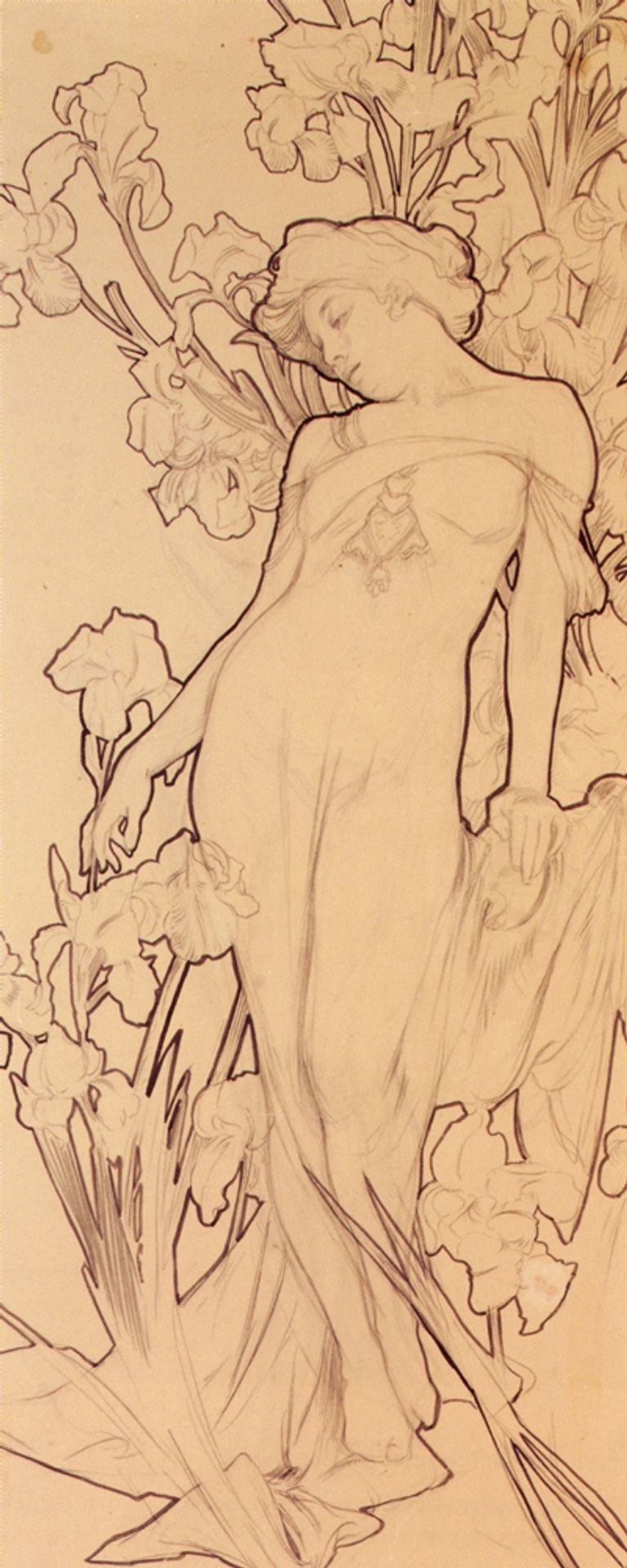 Iris by Alphonse Mucha