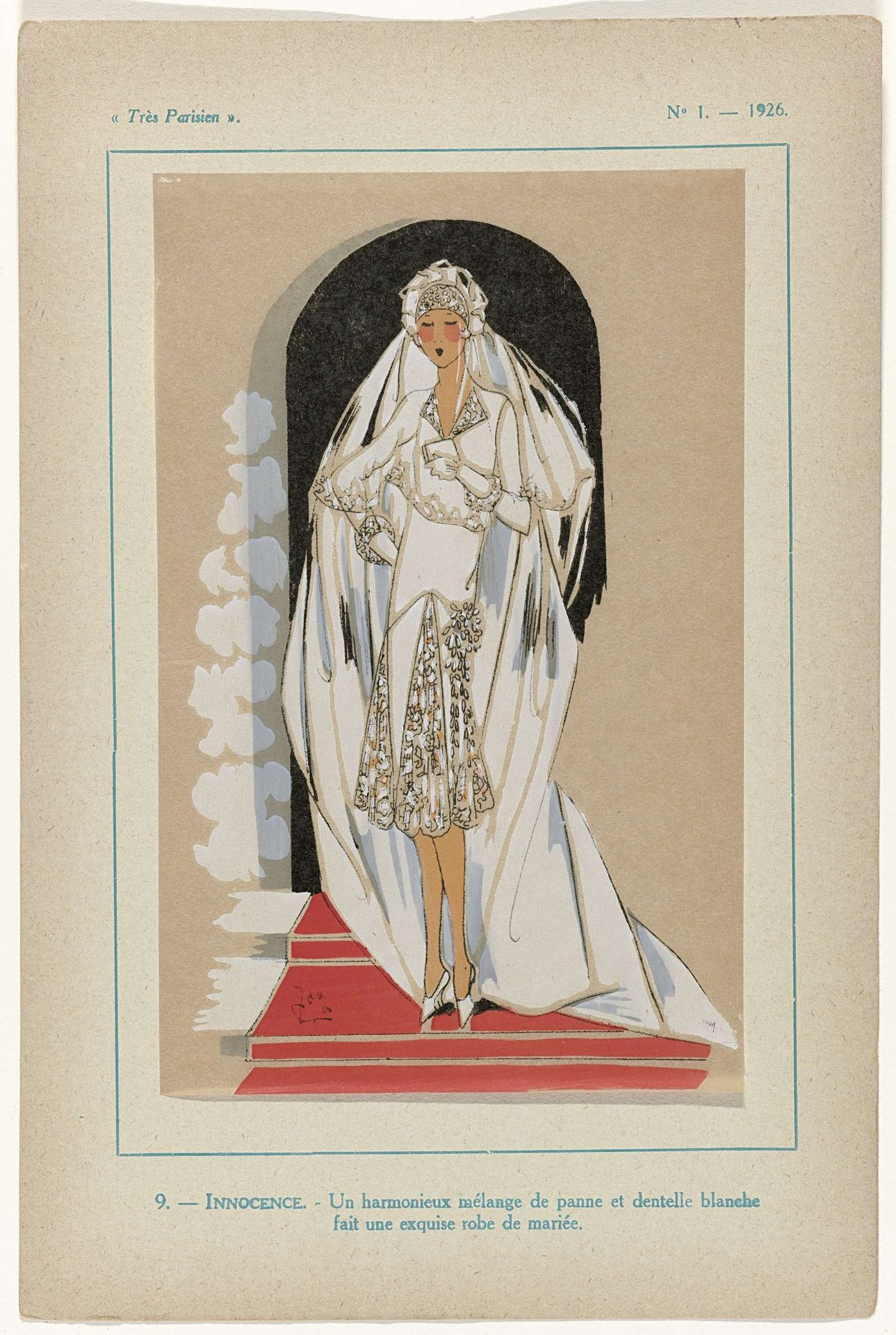 Très Parisien, 1926, No.  1, Pl.  9: - INNOCENCE by G-P. Joumard