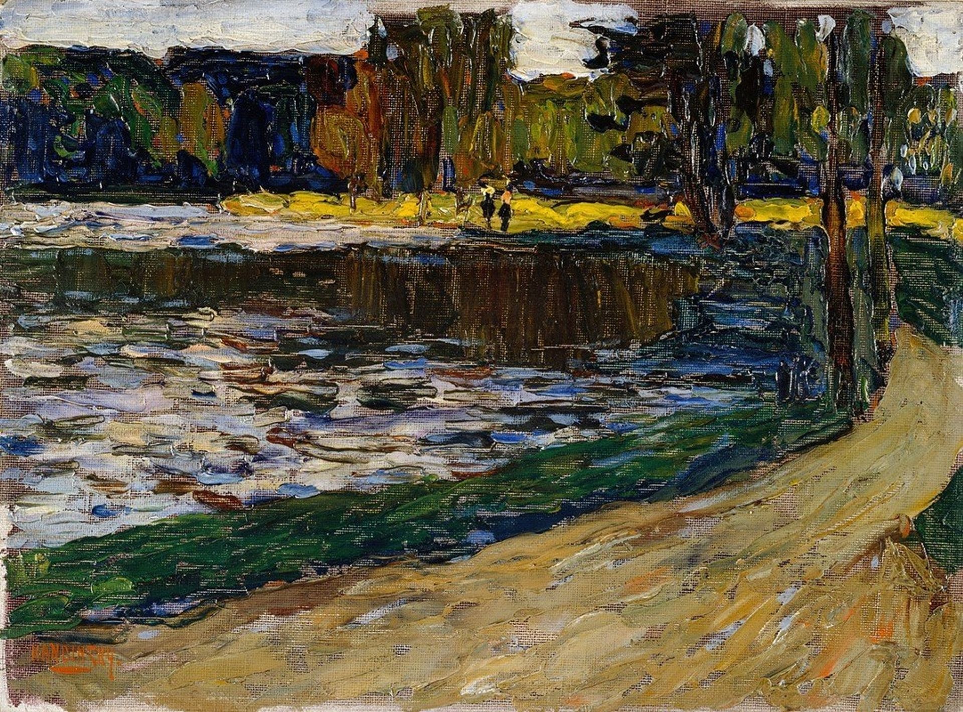 Munich – English Garden by Wassily Kandinsky